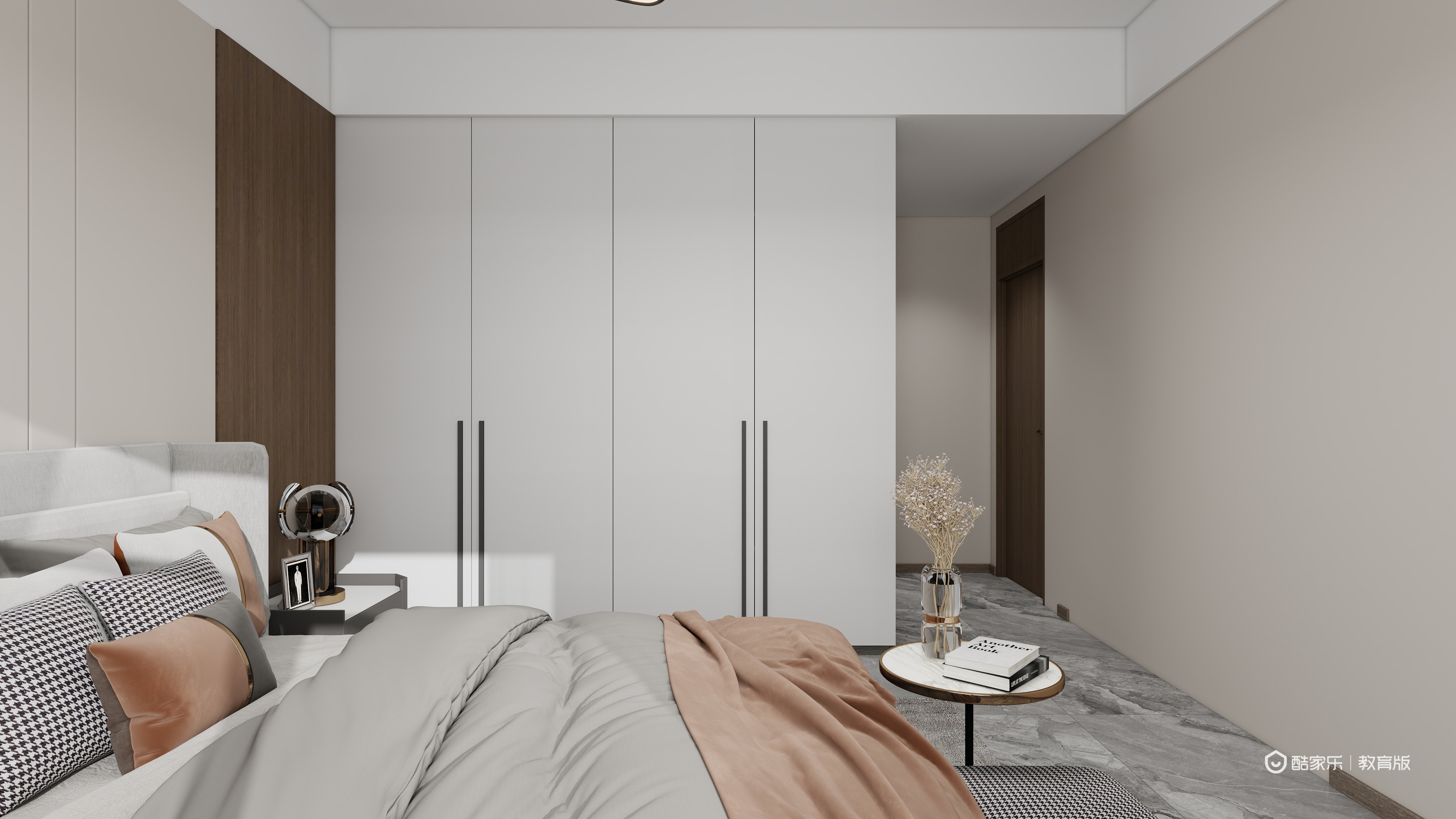 胡莹yBHB-浙江建设技师学院-胡莹一层主卧装修效果图第2张