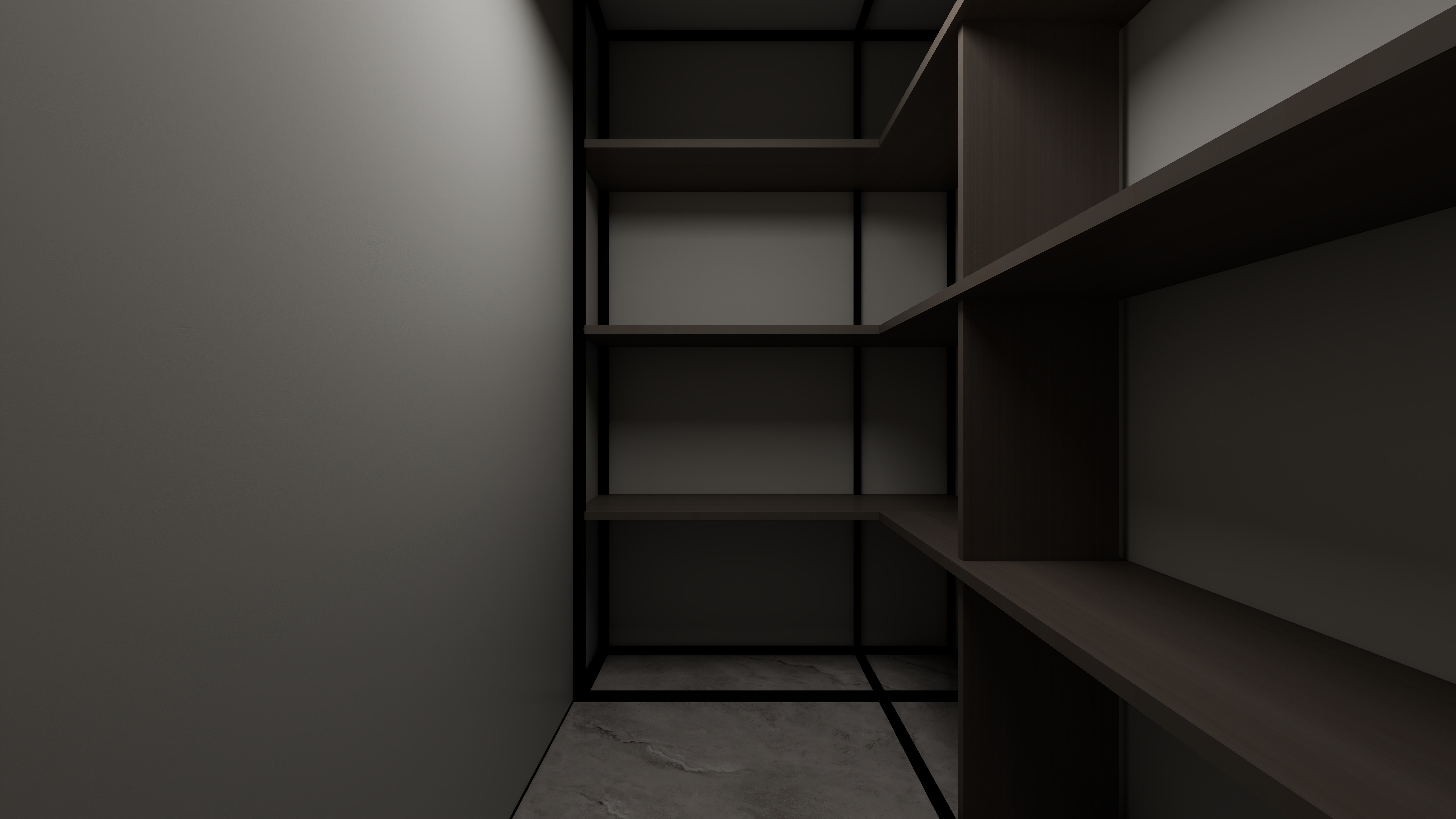 设计师丨胡月平-意式极简151㎡4室一层储物间装修效果图第2张