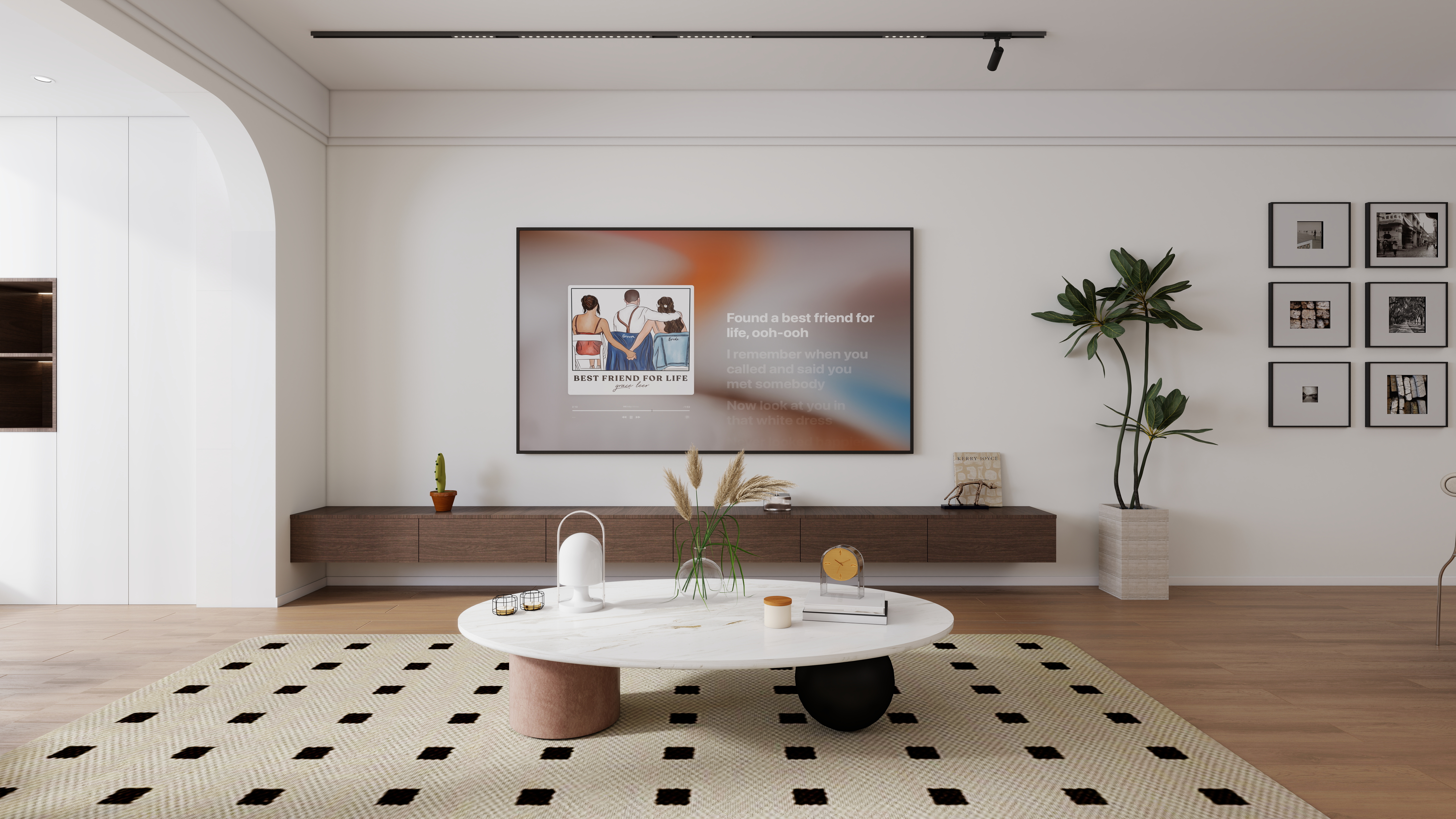 星空设计500一套-混搭113㎡2室一层客餐厅装修效果图第3张