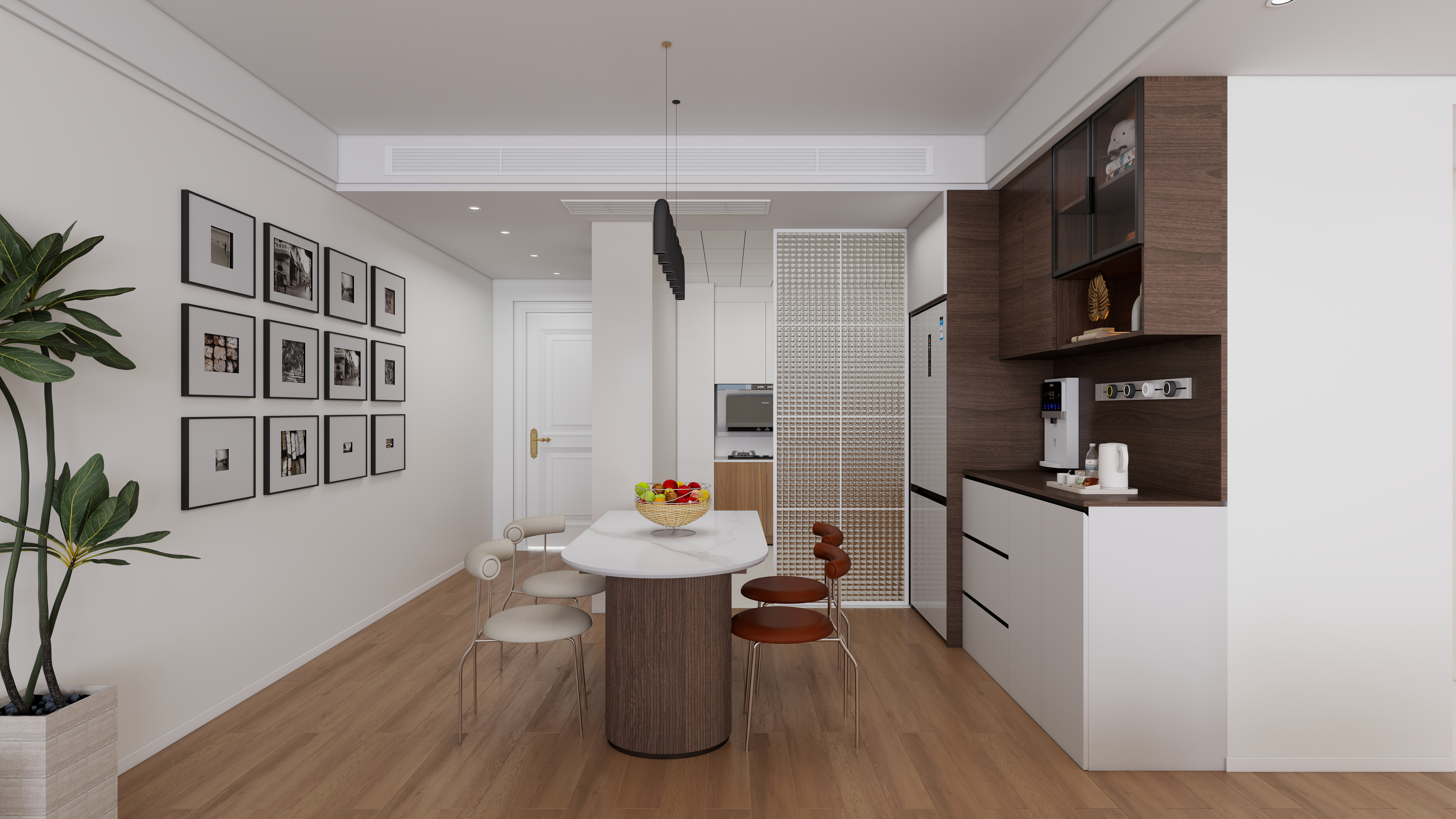 星空设计500一套-混搭113㎡2室一层客餐厅装修效果图第5张