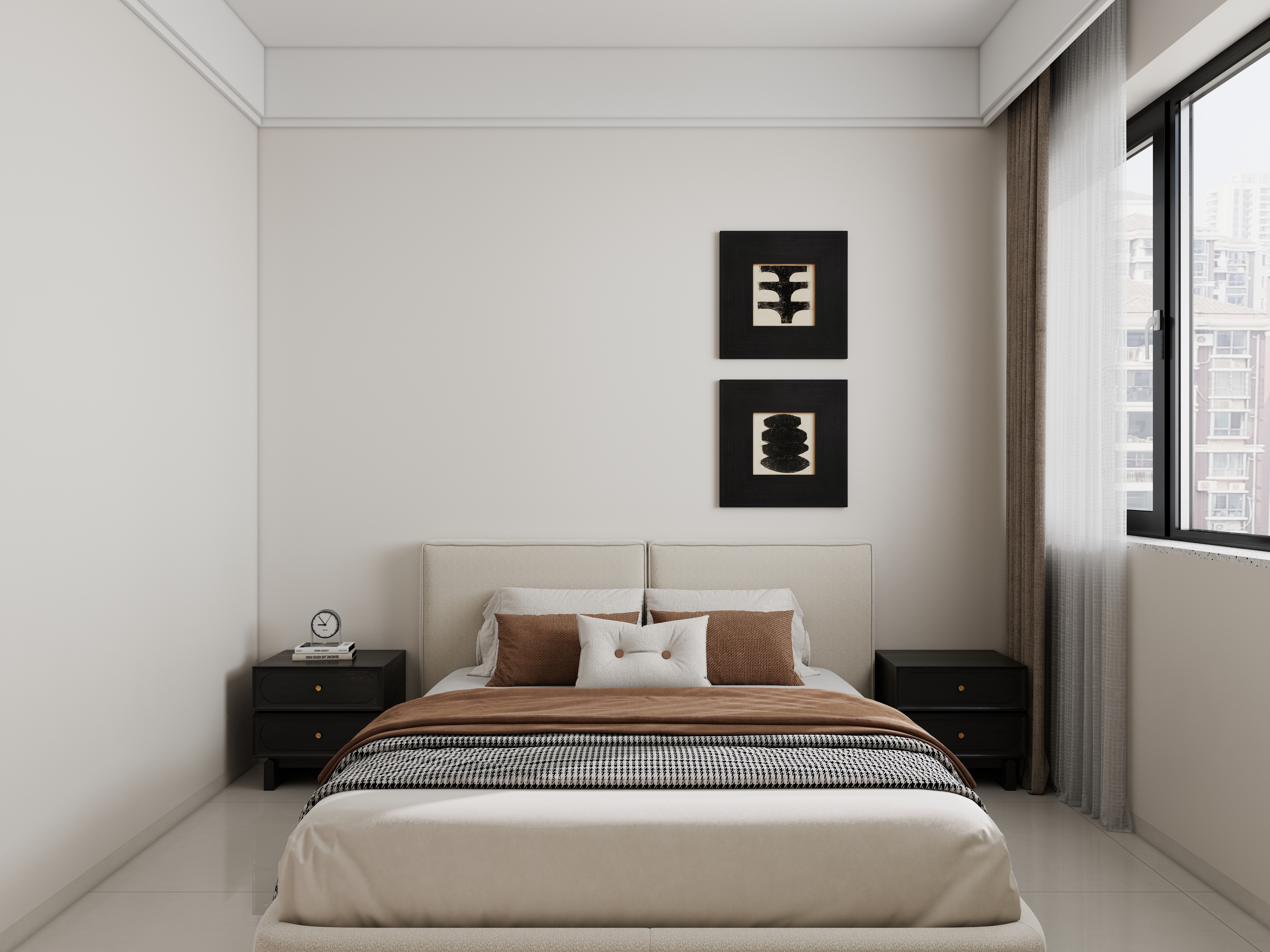 李青越-146平四室现代一层客卧装修效果图第1张