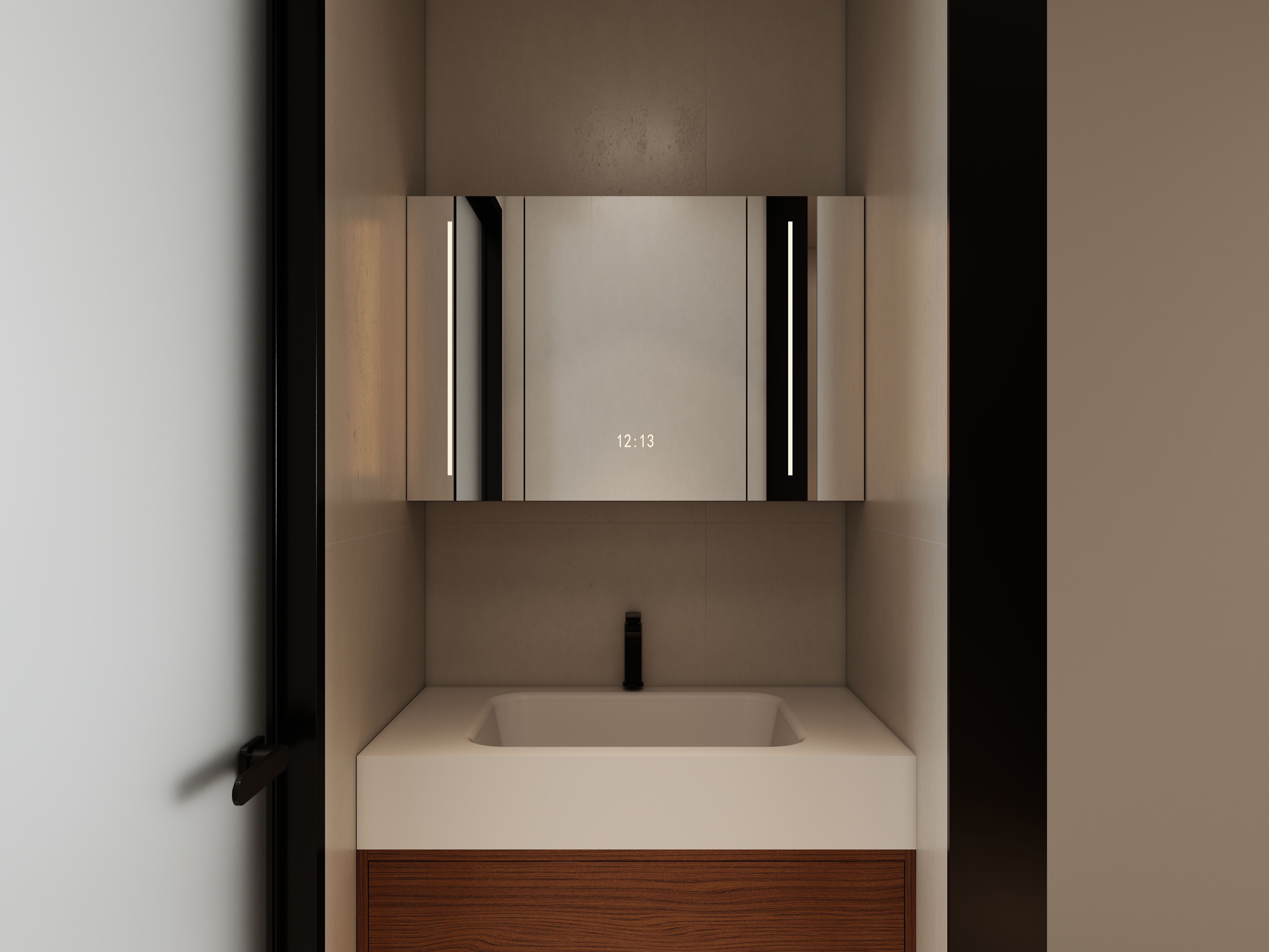 李青越-146平四室现代一层卫生间装修效果图第1张