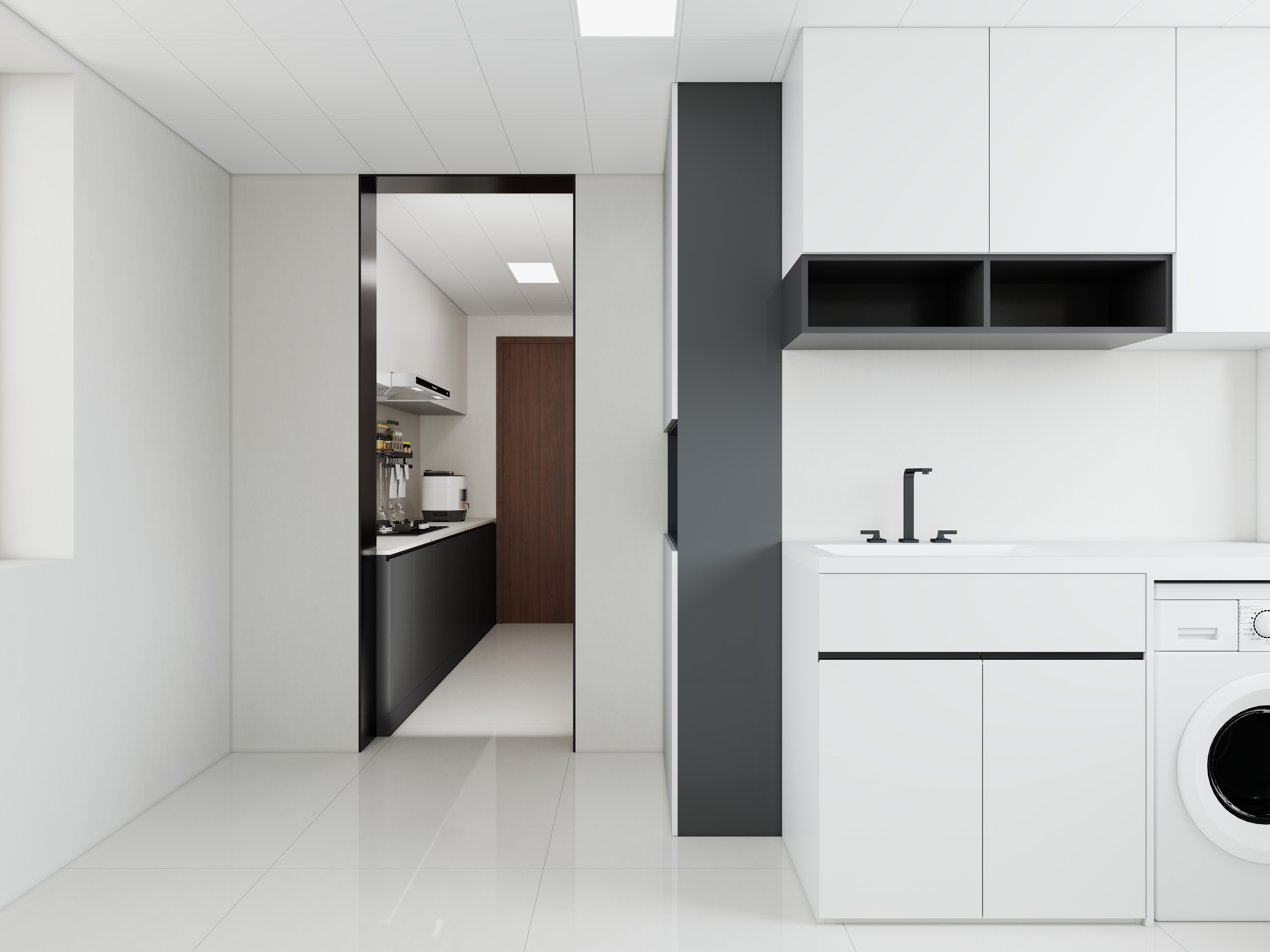 李青越-146平四室现代一层阳台装修效果图第2张