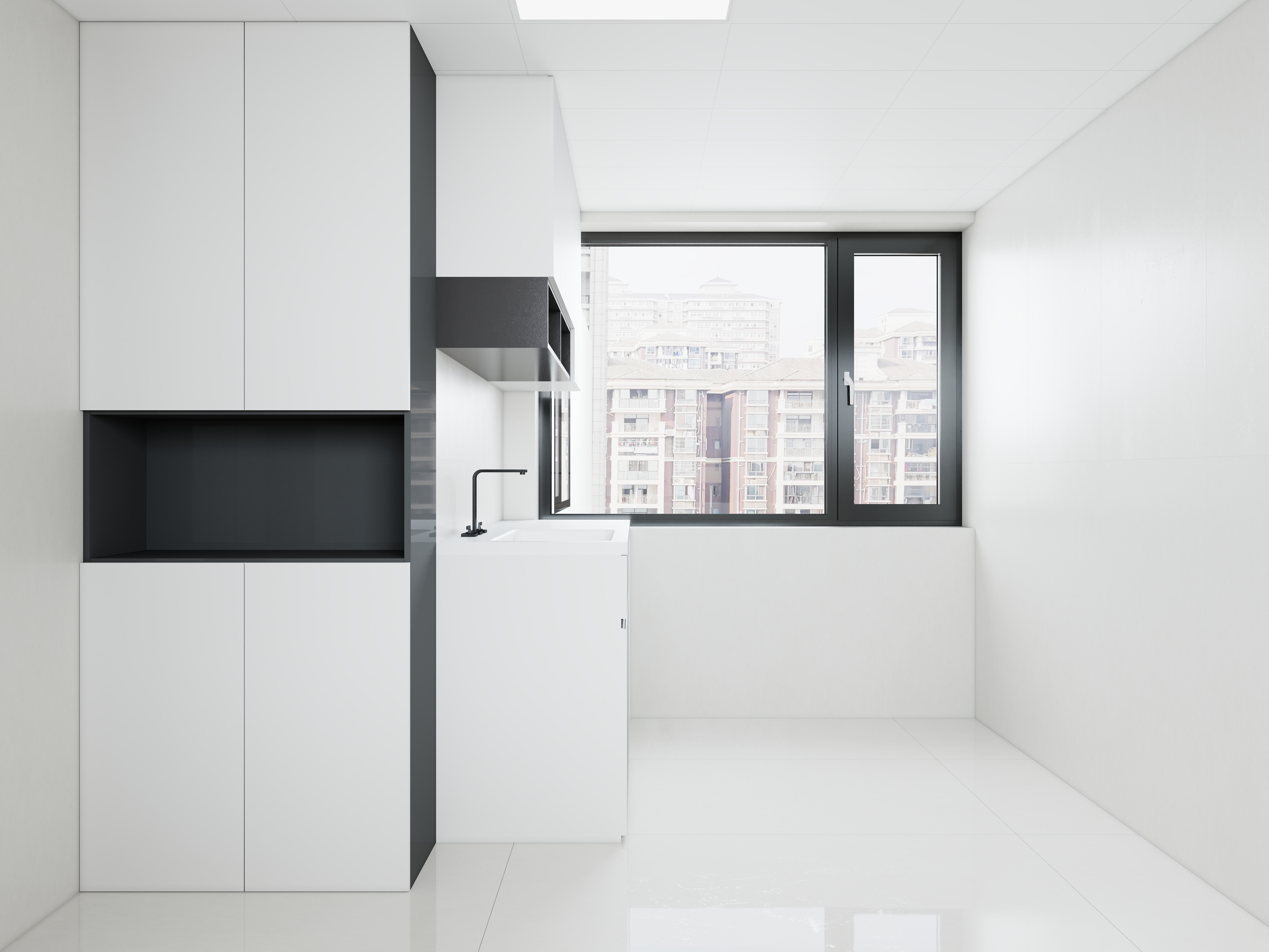 李青越-146平四室现代一层阳台装修效果图第1张