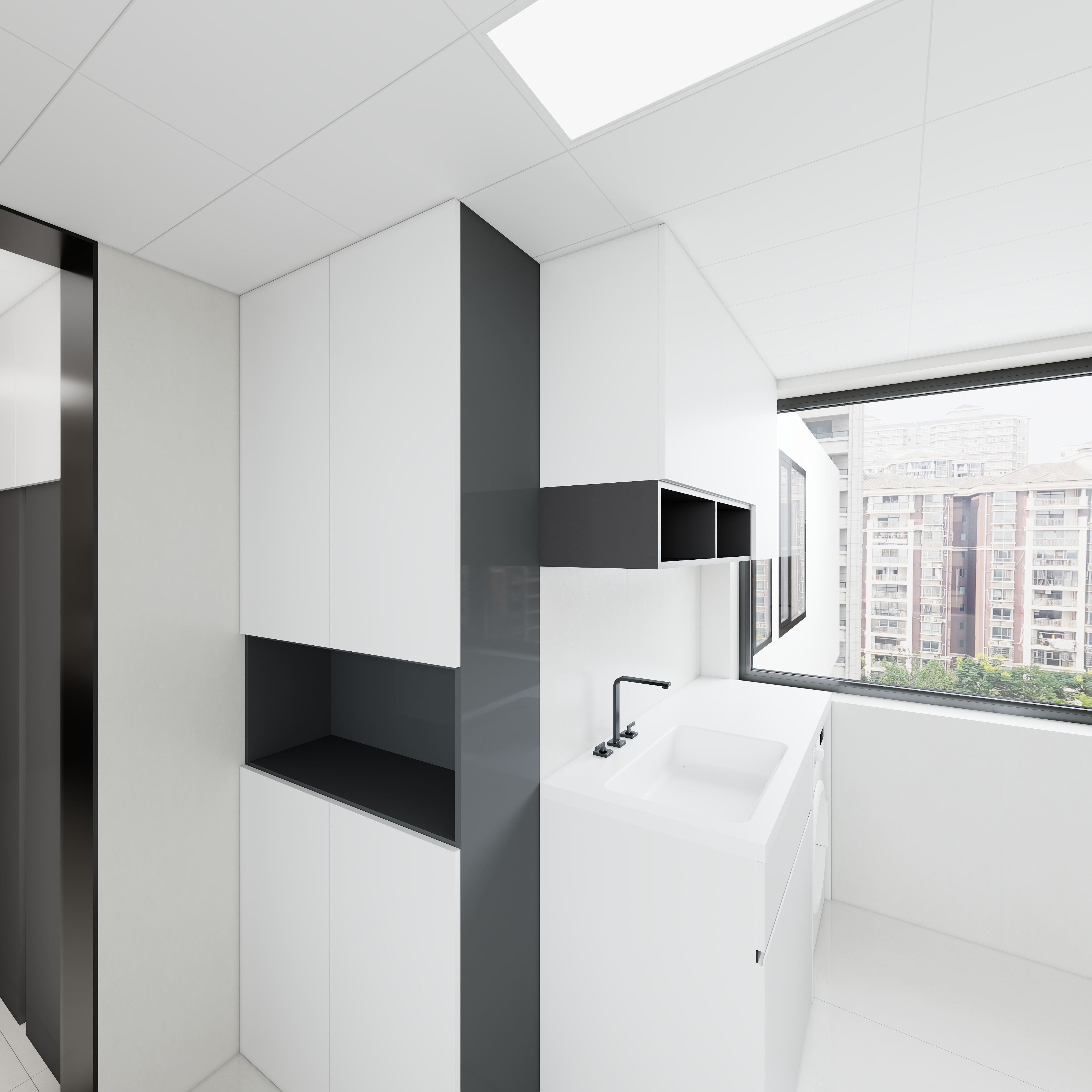 李青越-146平四室现代一层阳台装修效果图第3张