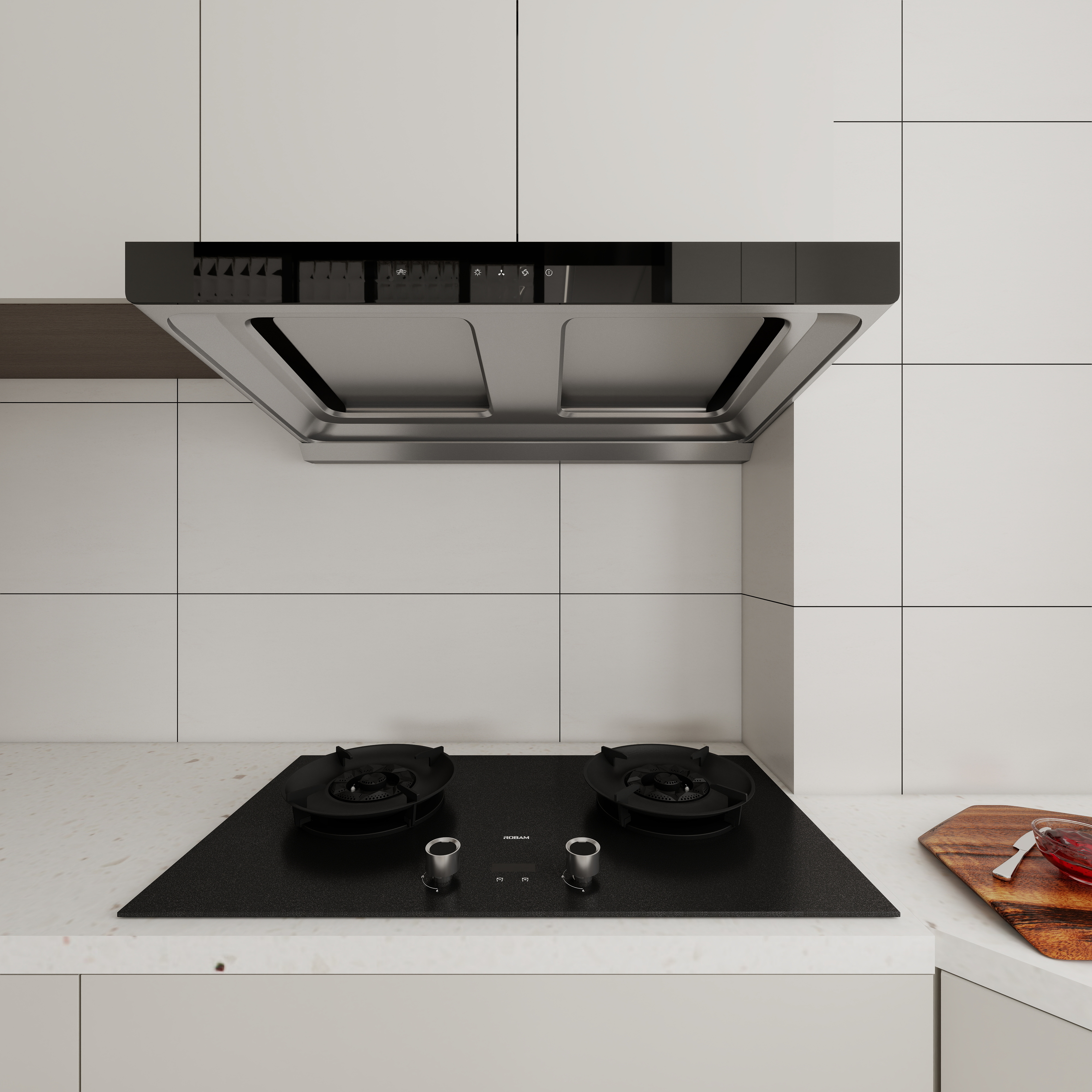 李青越-101平现代简约三居室一层厨房装修效果图第3张