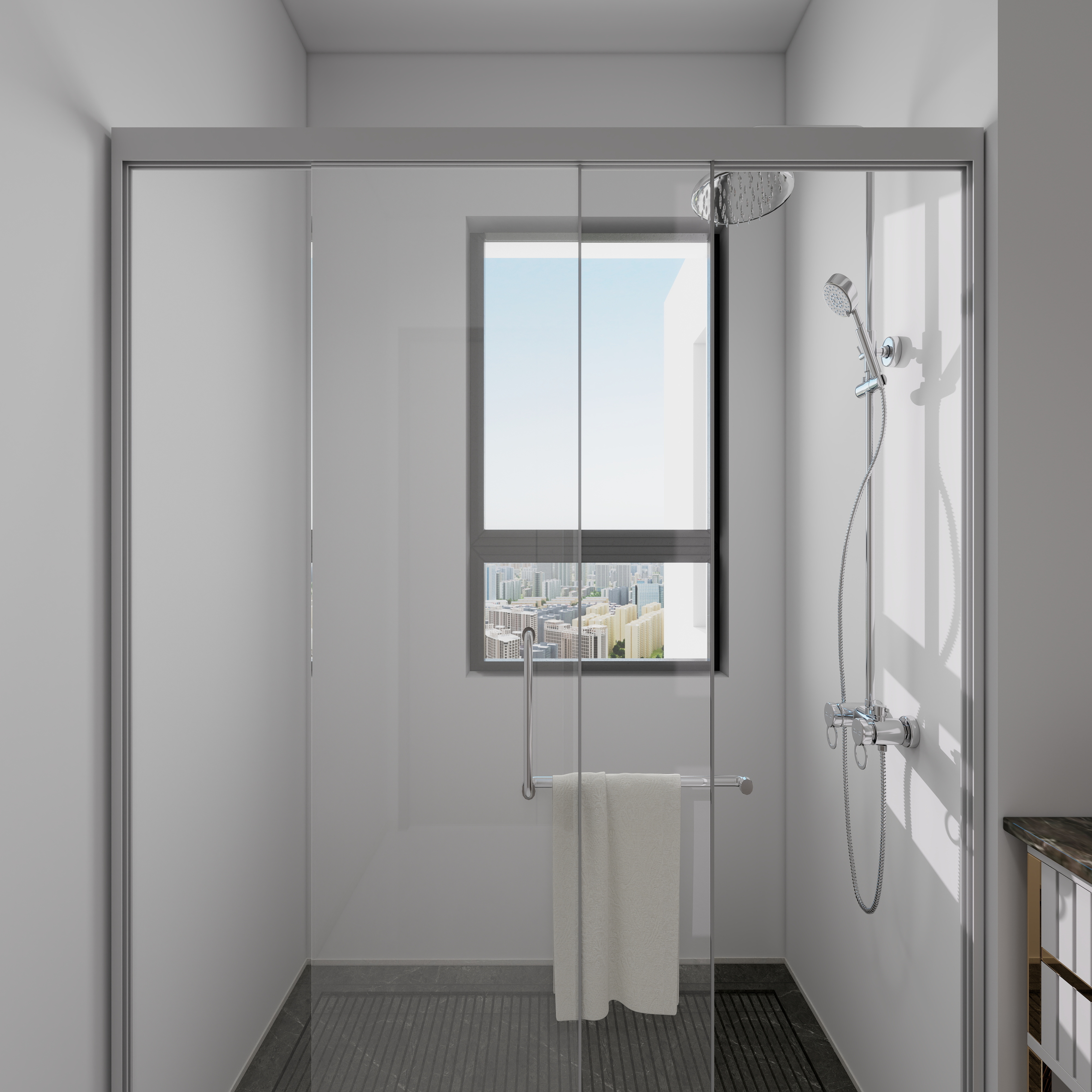 陆婧菡-杭州市建设职业学校-陆婧菡一层卫生间装修效果图第3张