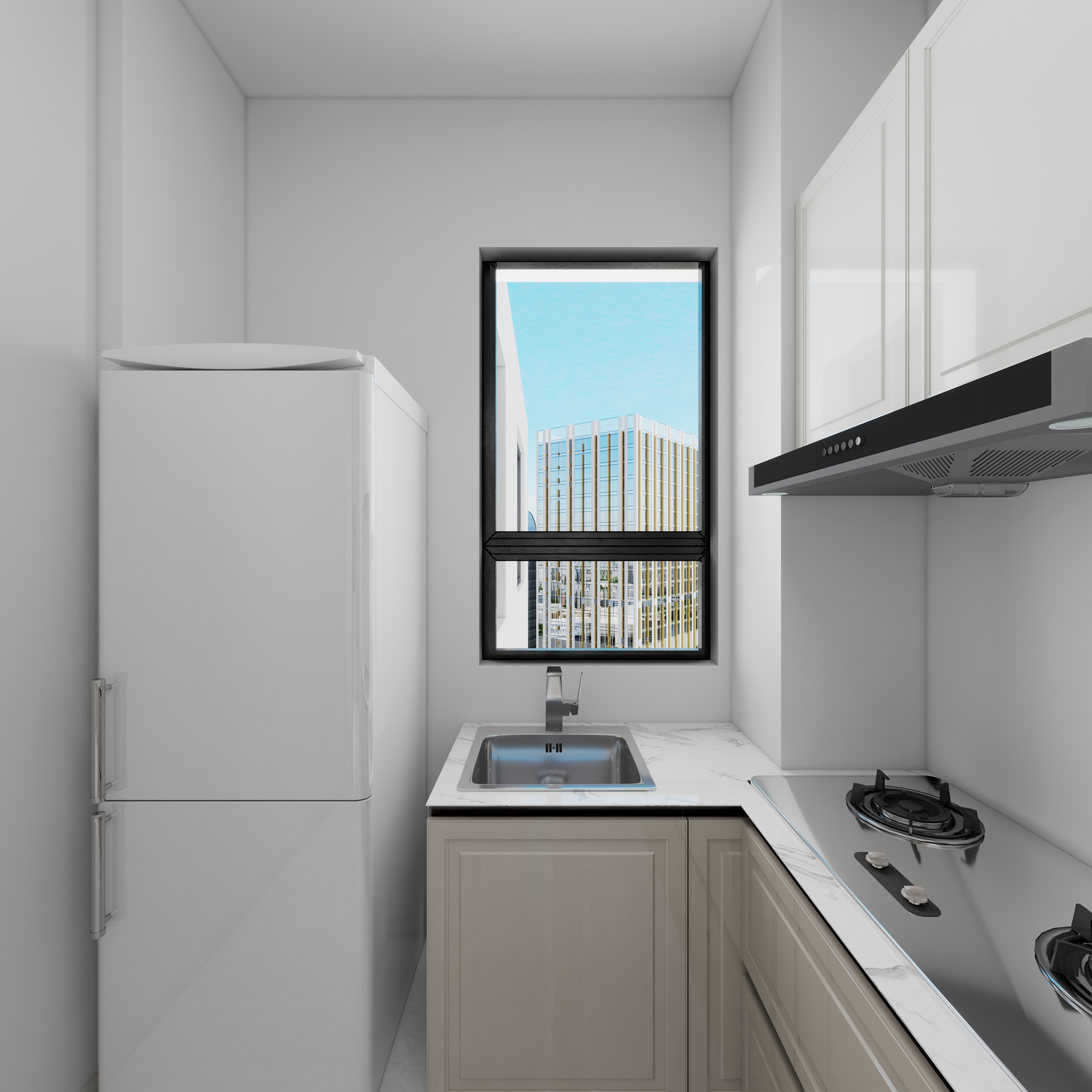 陆婧菡-杭州市建设职业学校-陆婧菡一层厨房装修效果图第3张