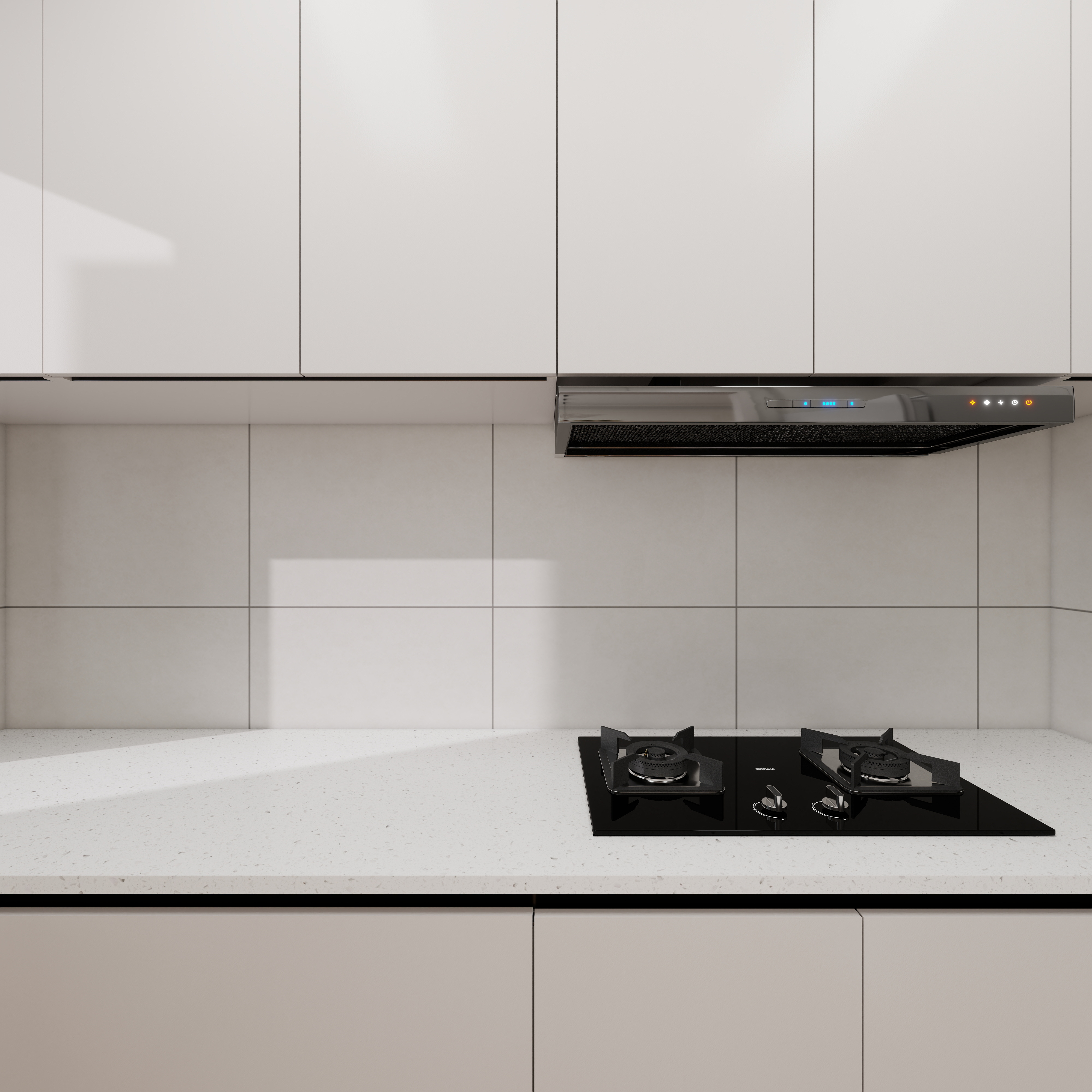 李青越-132平法式三居室一层厨房装修效果图第3张