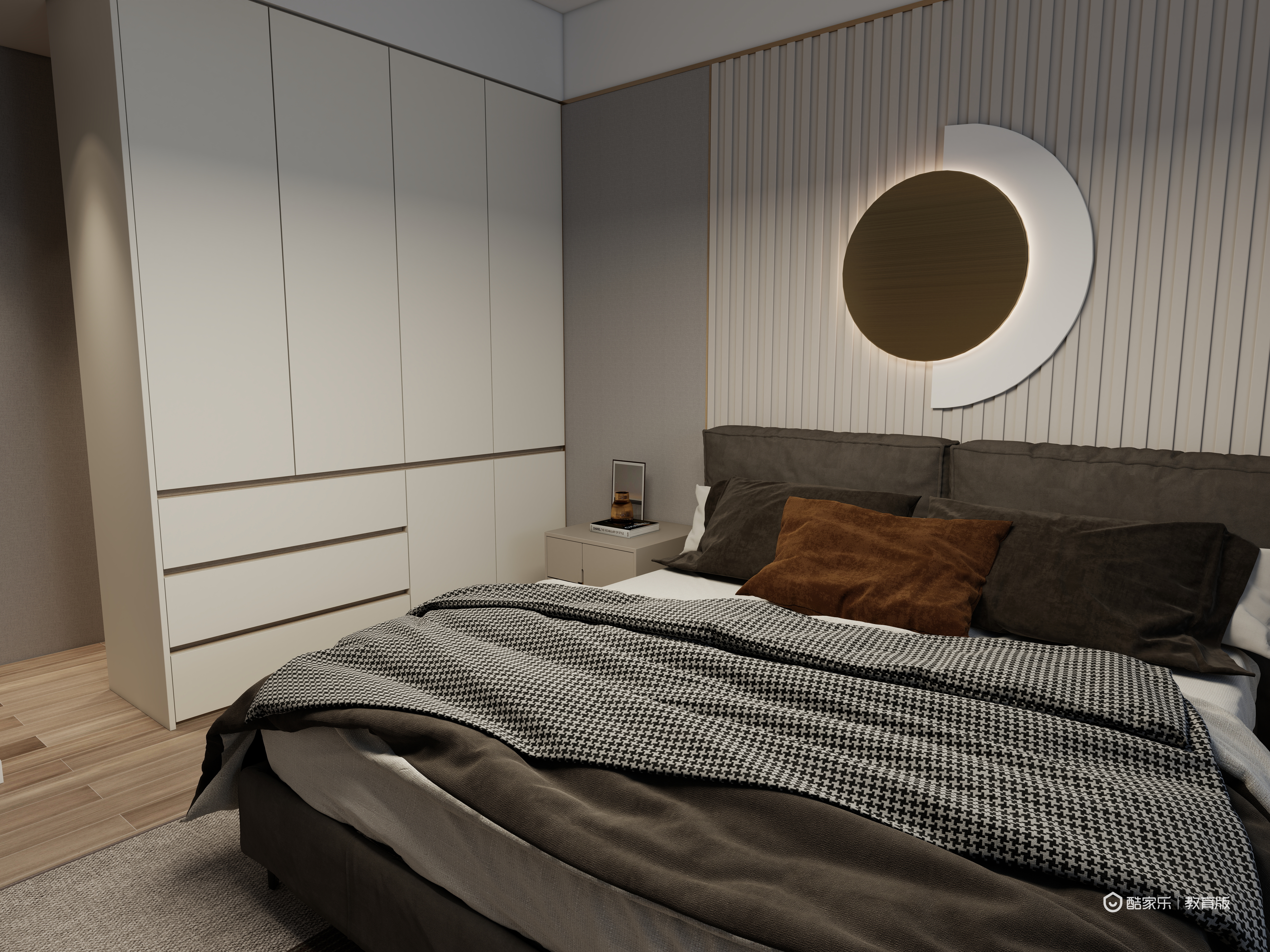 陈哲guJj-湖州职业技术学院—陈哲一层主卧装修效果图第1张