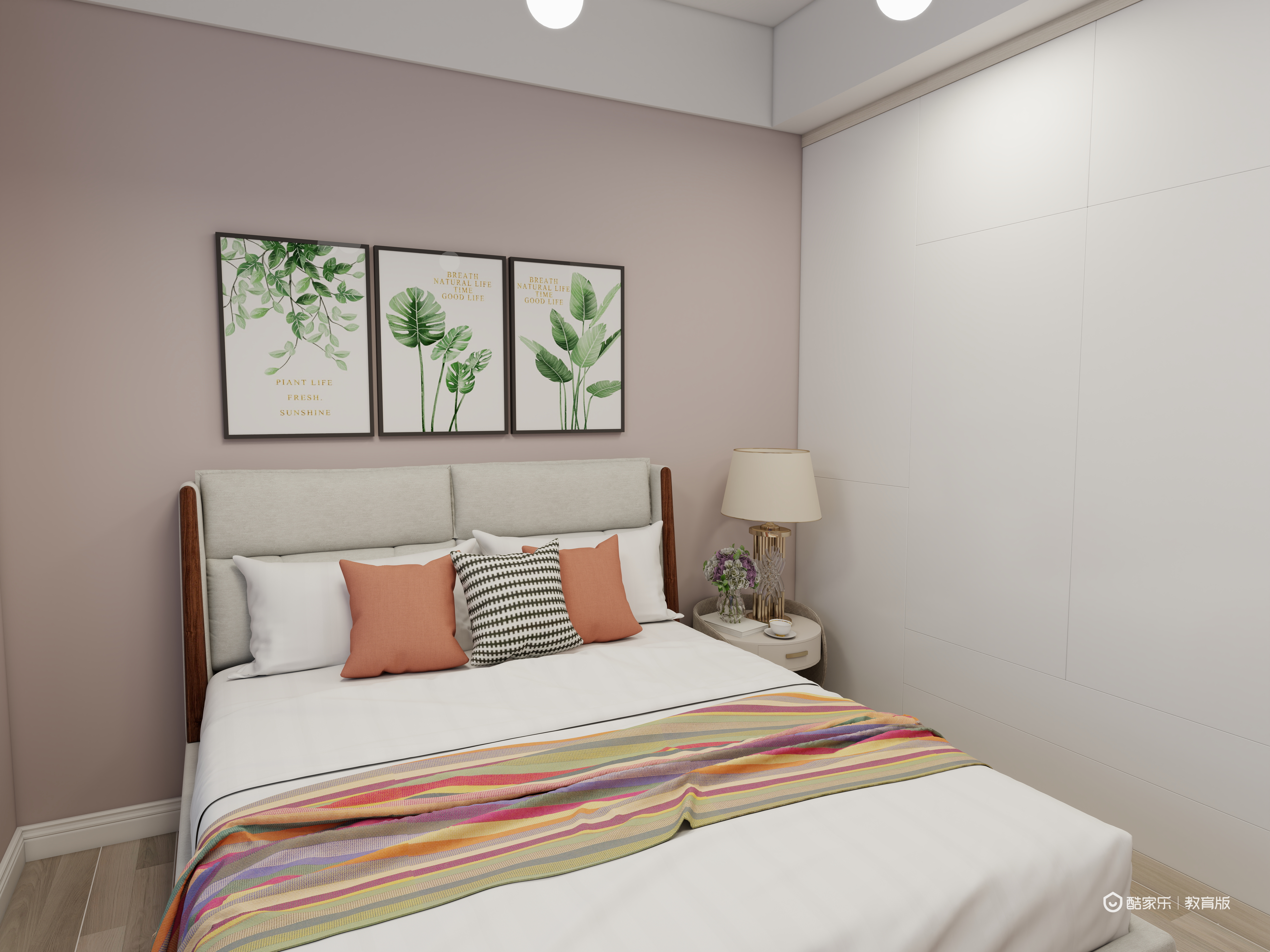 陈哲guJj-湖州职业技术学院—陈哲一层客卧装修效果图第2张