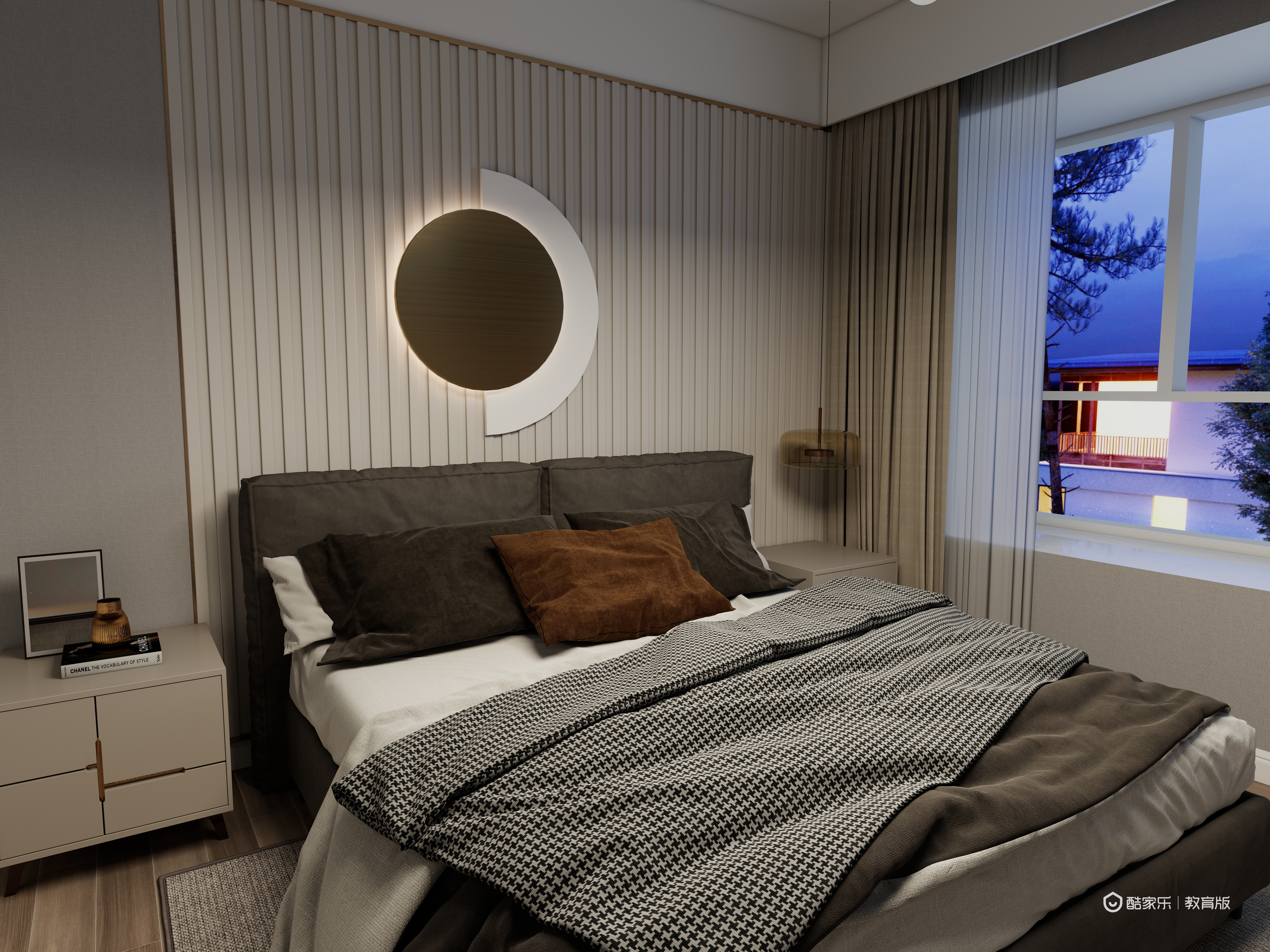 陈哲guJj-湖州职业技术学院—陈哲一层主卧装修效果图第2张