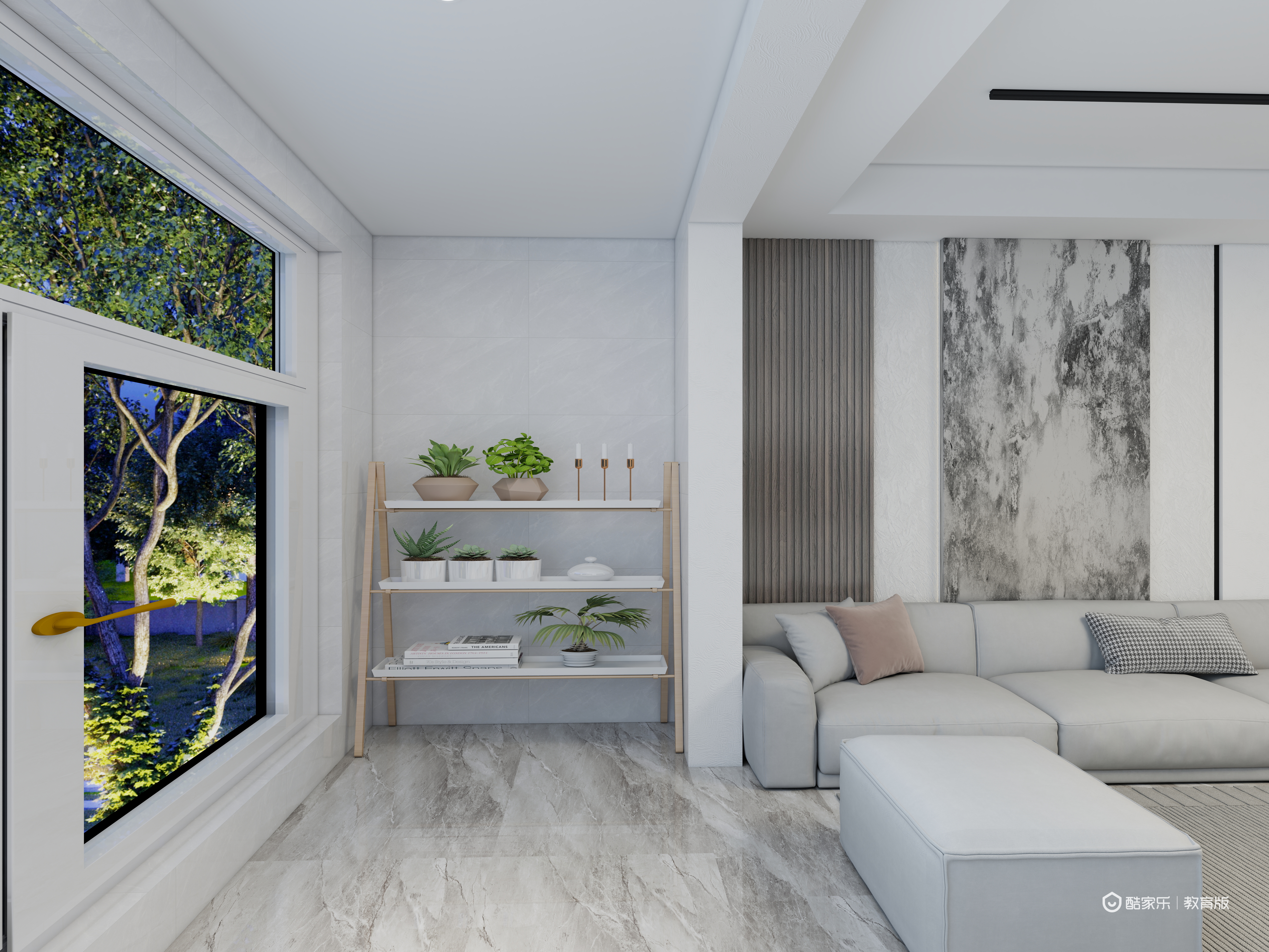 陈哲guJj-湖州职业技术学院—陈哲一层景观阳台装修效果图第1张