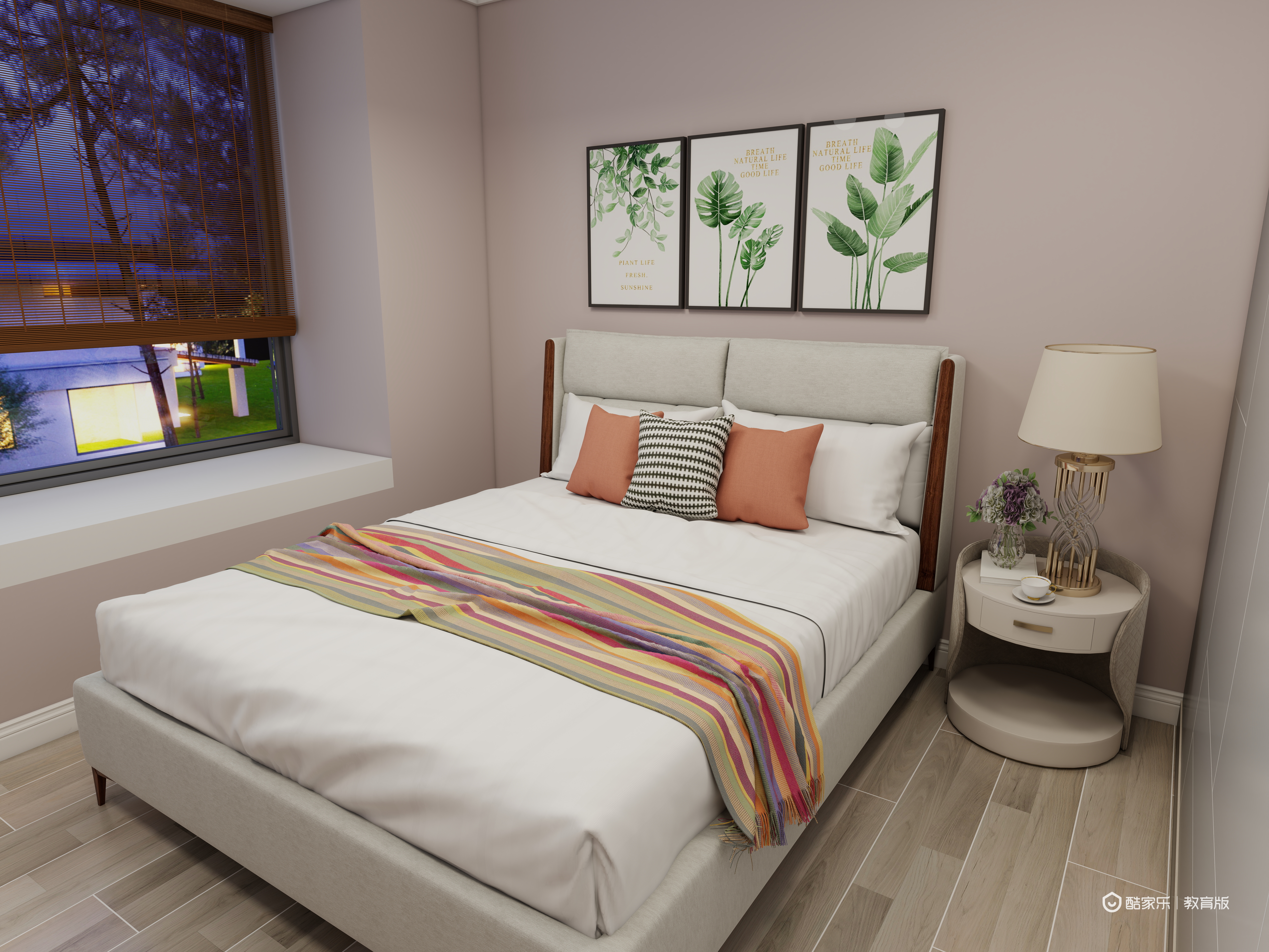 陈哲guJj-湖州职业技术学院—陈哲一层客卧装修效果图第1张