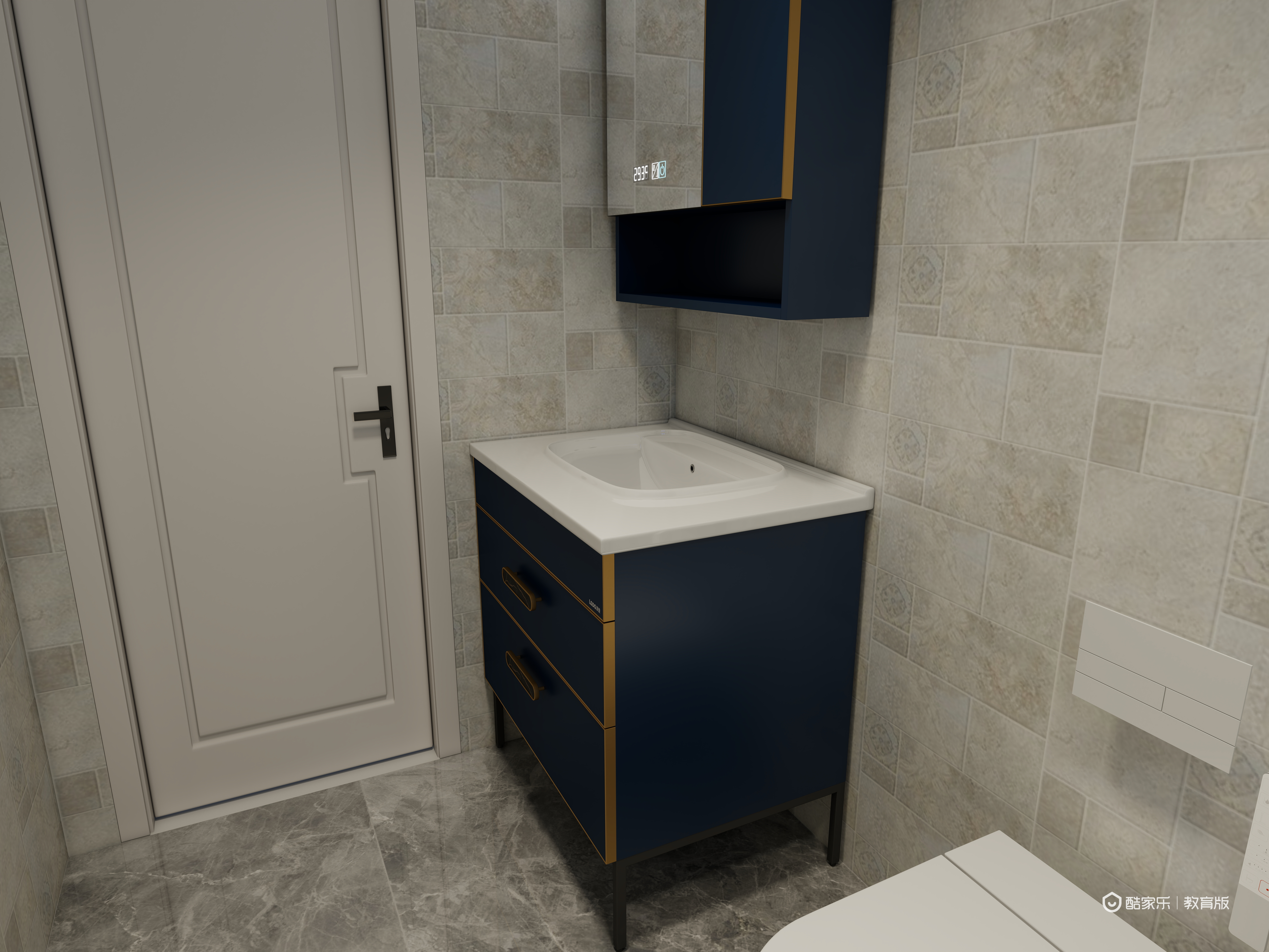 陈哲guJj-湖州职业技术学院—陈哲一层次卫装修效果图第1张