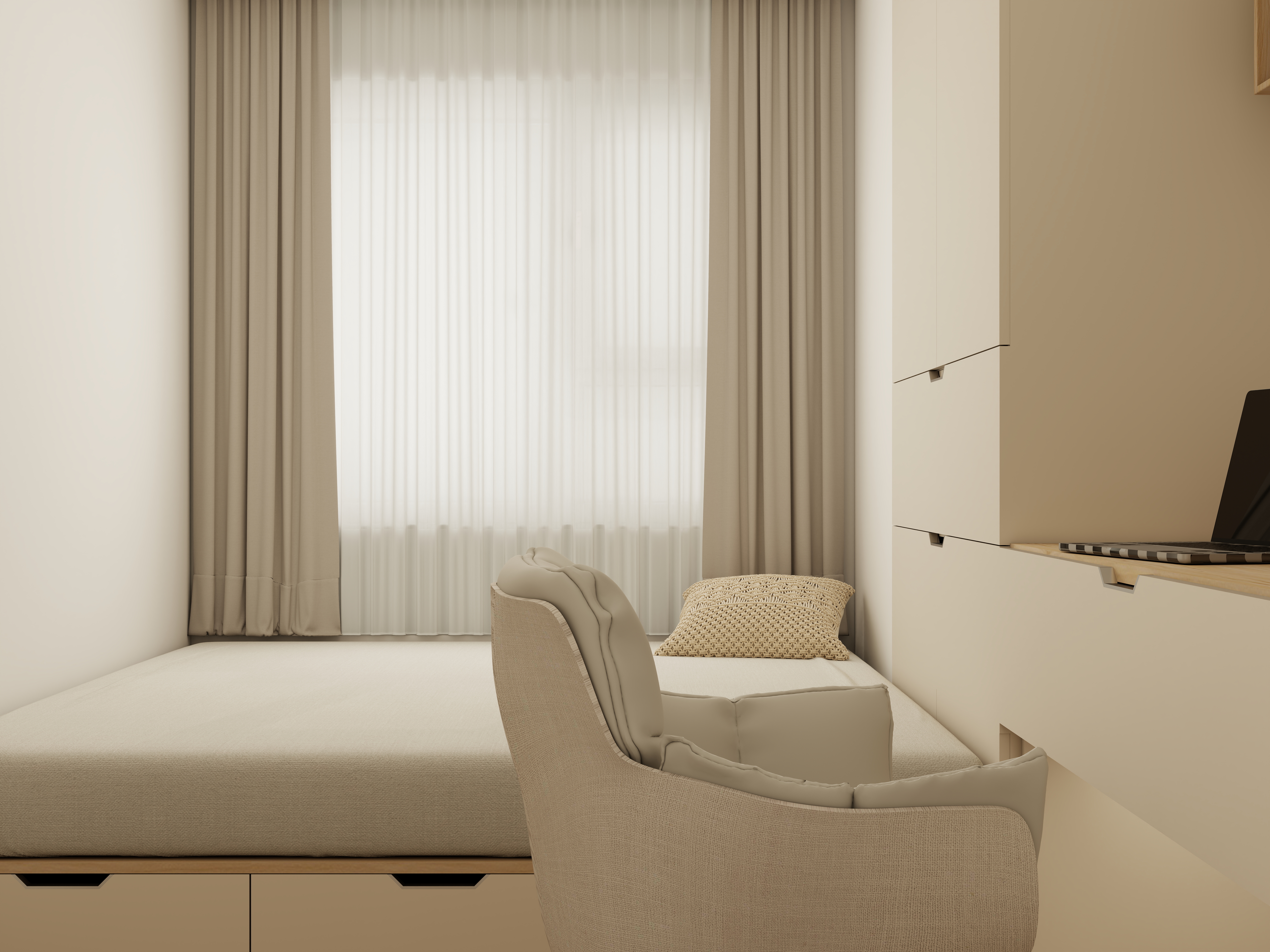 派欣-146㎡5室一层多功能室装修效果图第1张