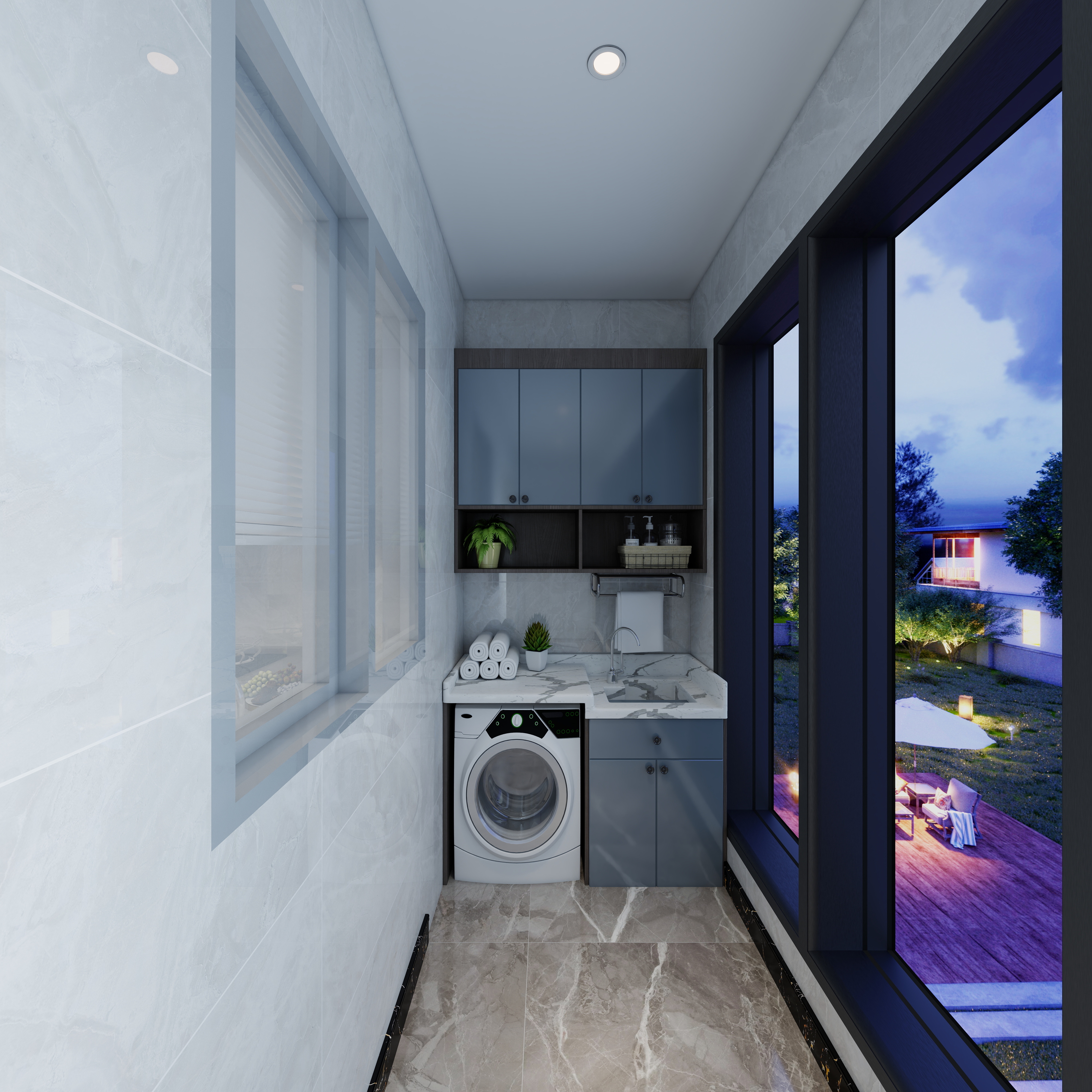 陈哲guJj-湖州职业技术学院—陈哲一层生活阳台装修效果图第3张