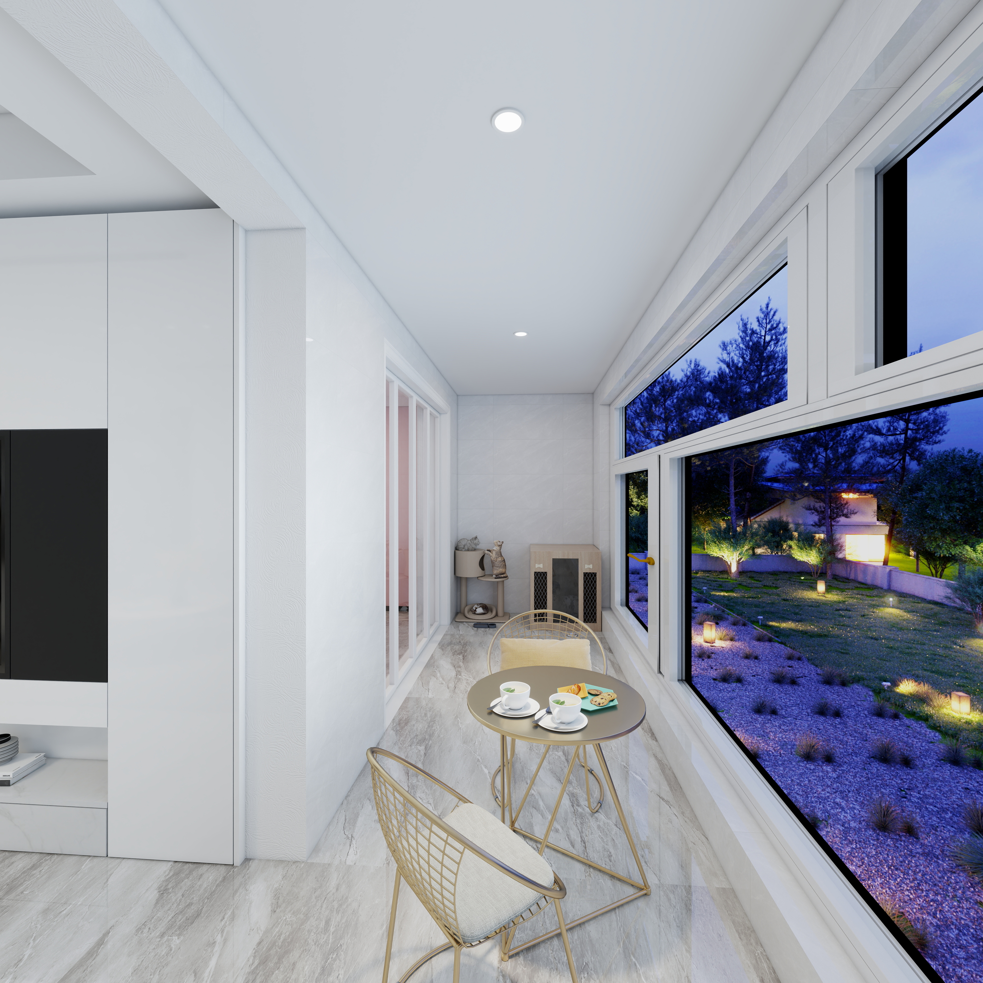 陈哲guJj-湖州职业技术学院—陈哲一层景观阳台装修效果图第3张