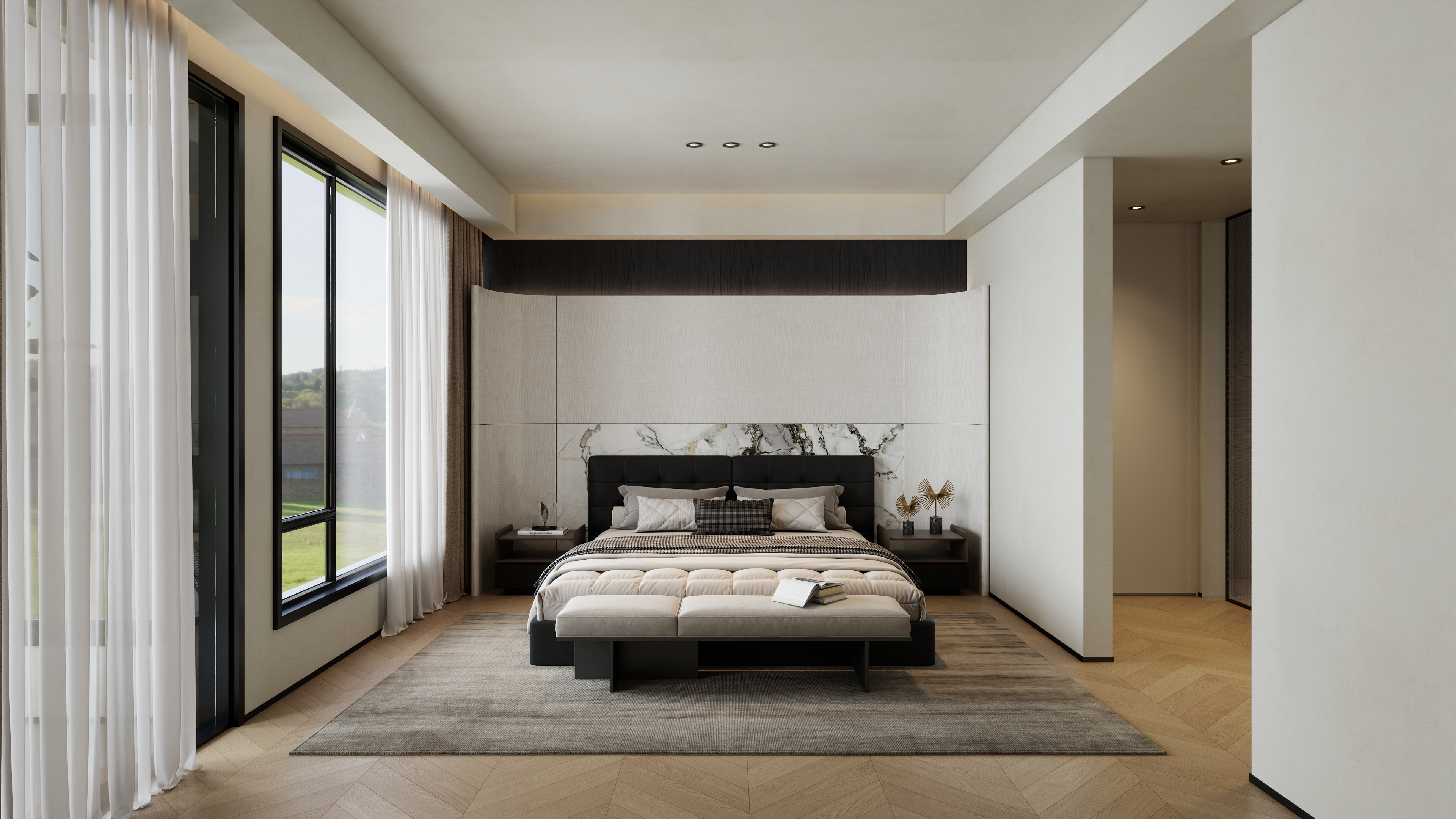 孙有权-『2025-12』33平丨意式极简卧室+衣帽间-装修设计方案