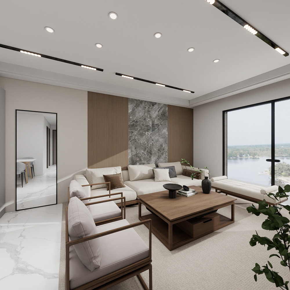 原金雪-黑龙江林业职业技术学院-石芯莹一层客餐厅装修效果图第4张