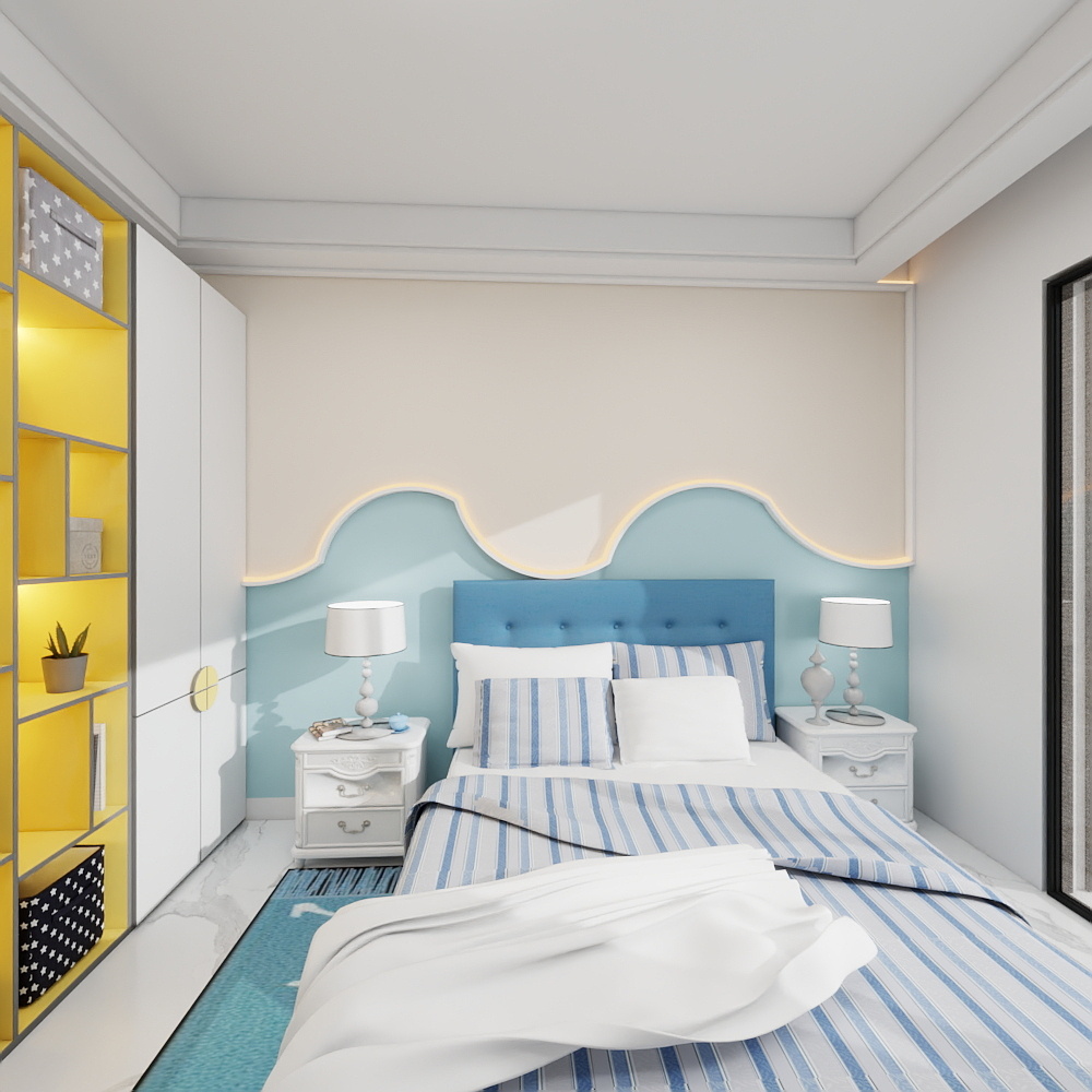 原金雪-黑龙江林业职业技术学院-石芯莹一层儿童房装修效果图第3张