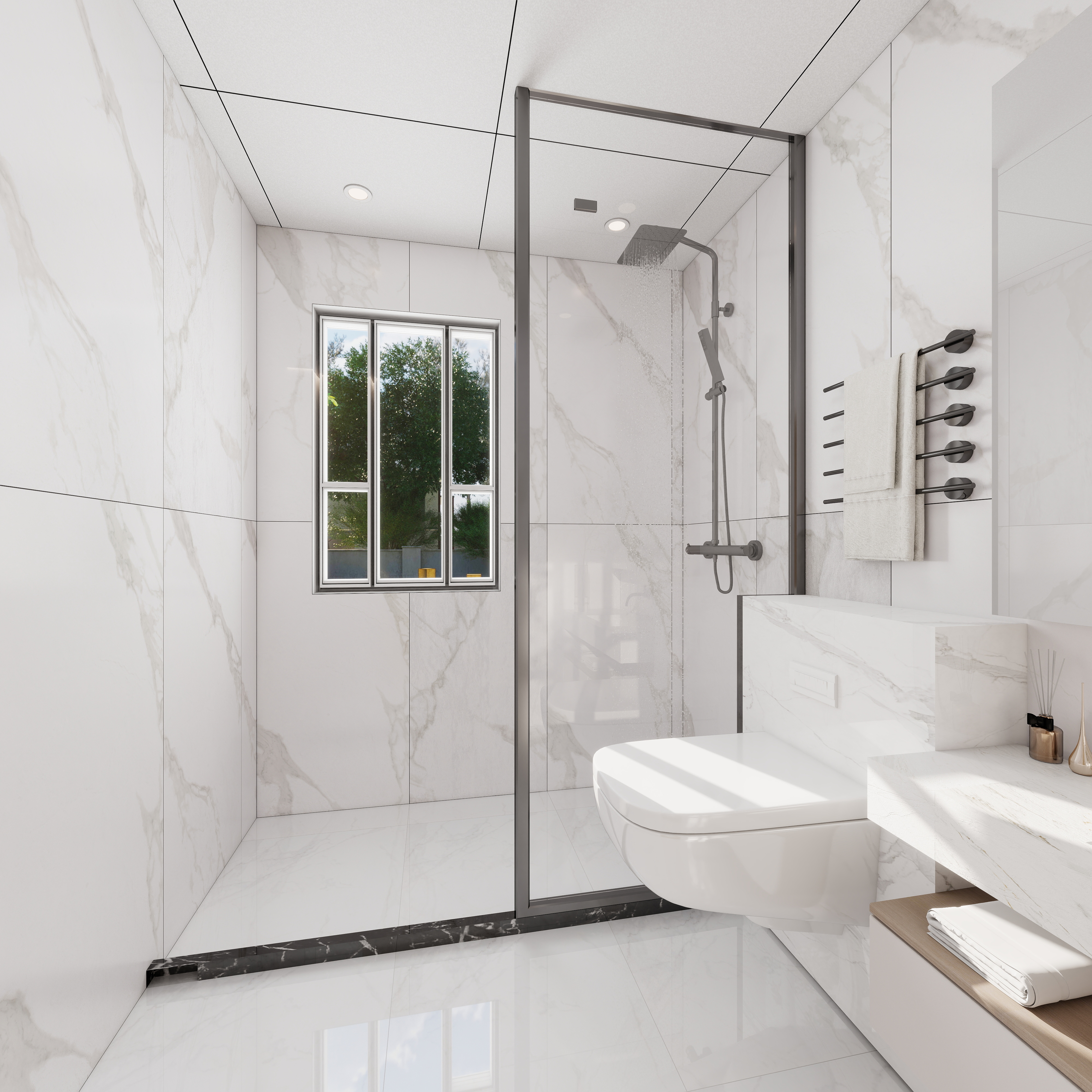 王梦梦YBgE-王梦梦-翠揽云境一层卫生间装修效果图第3张