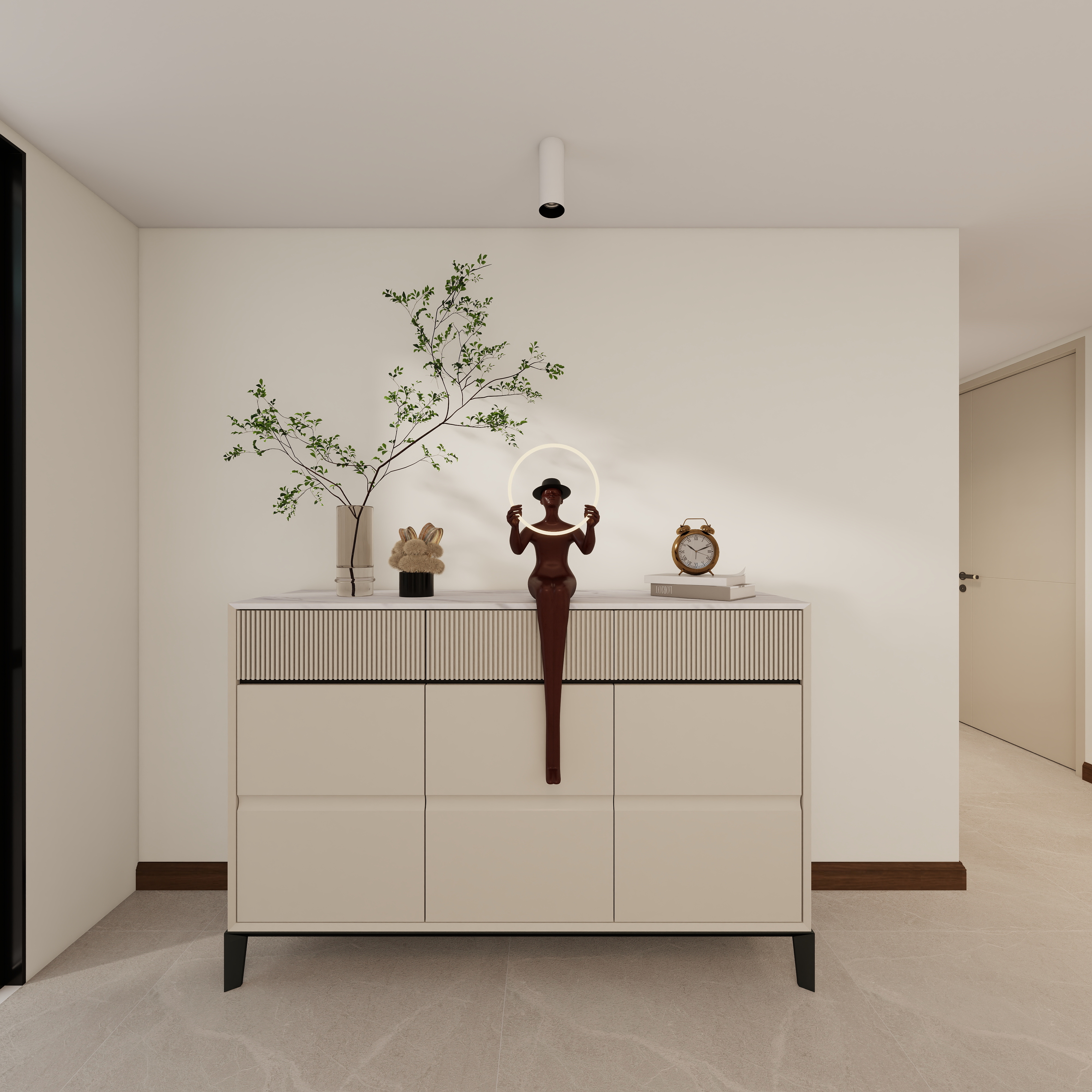 设计师-郭璇-邓家角村(自建别墅)三层客餐厅装修效果图第3张