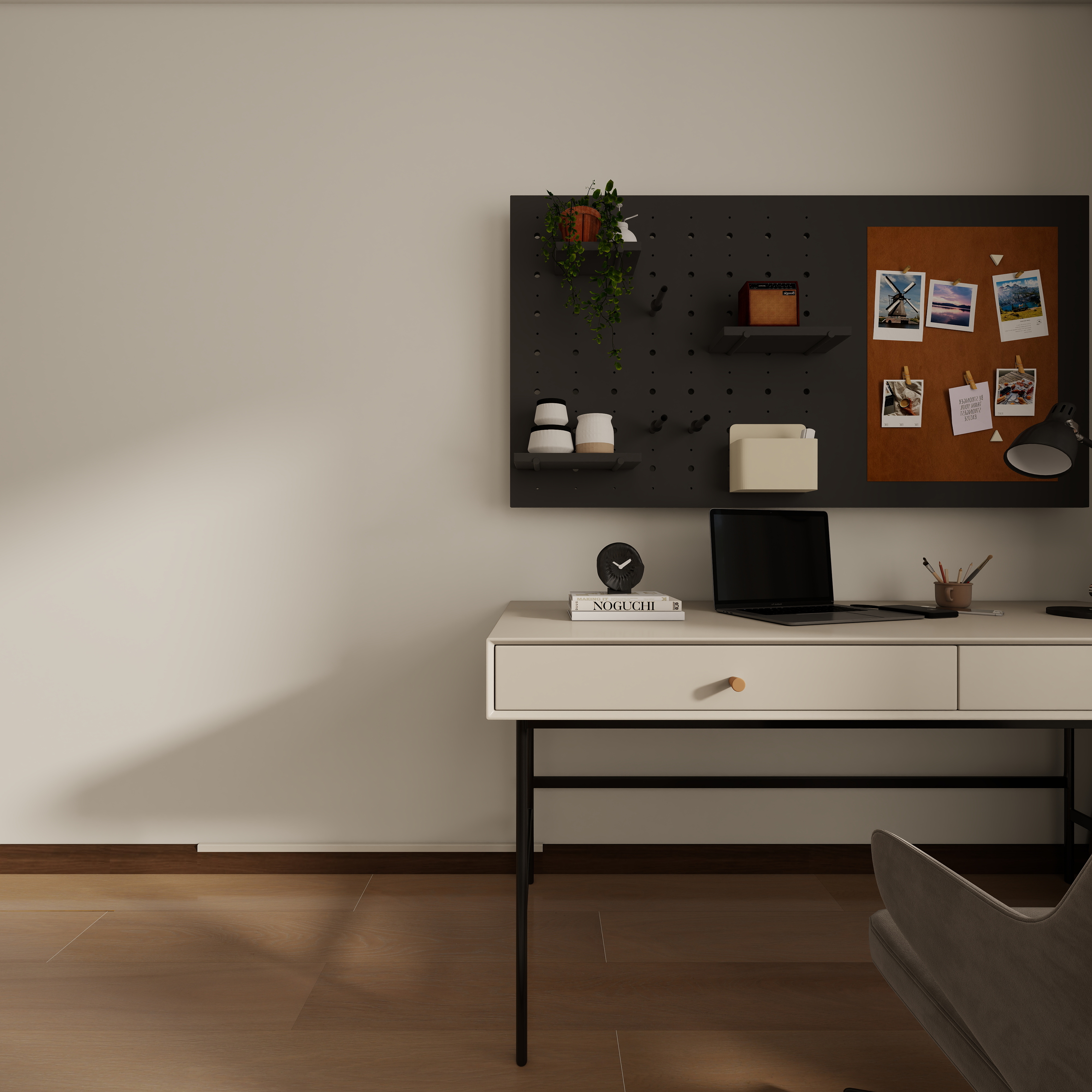 设计师-郭璇-邓家角村(自建别墅)二层次卧2装修效果图第3张