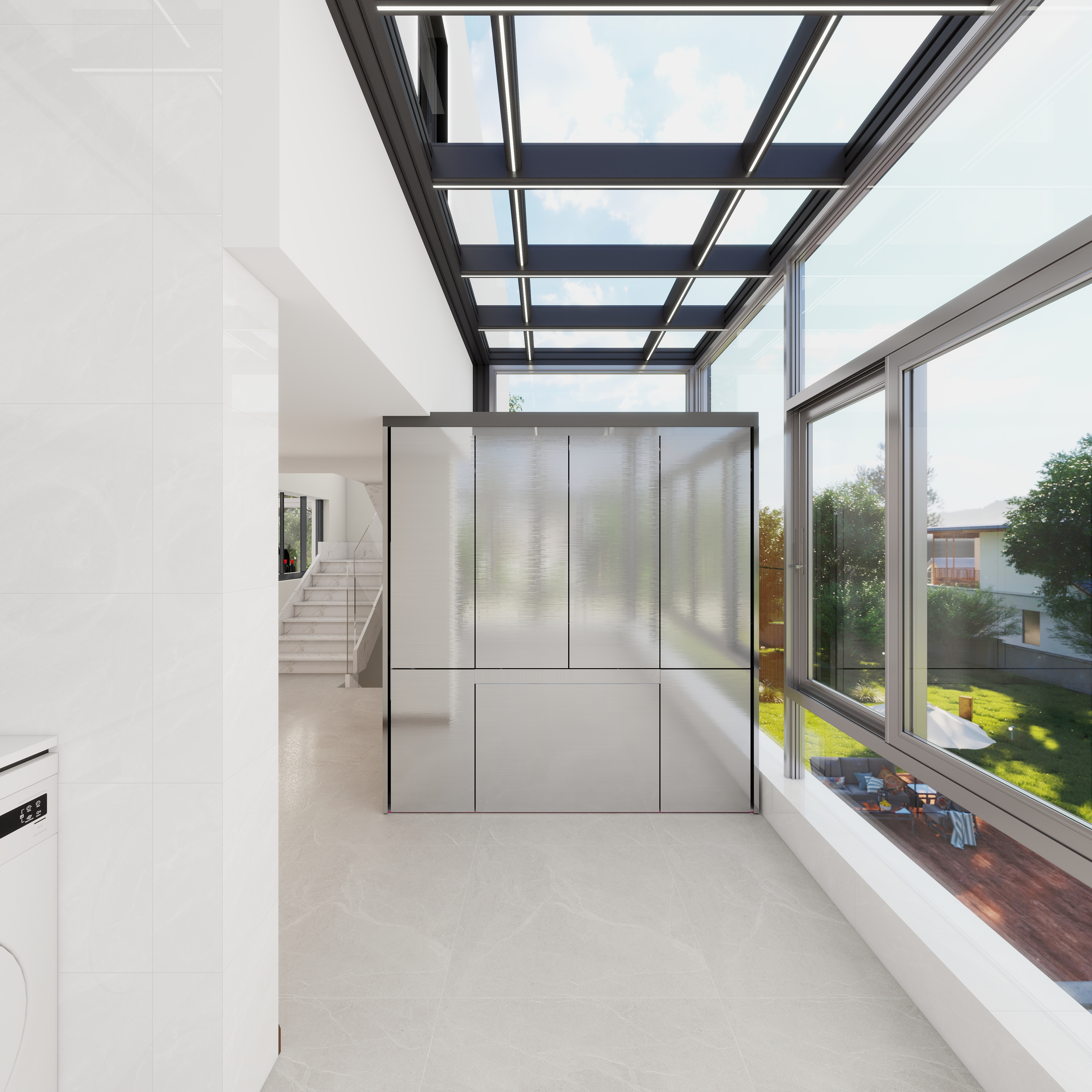 设计师-郭璇-邓家角村(自建别墅)三层露台装修效果图第4张