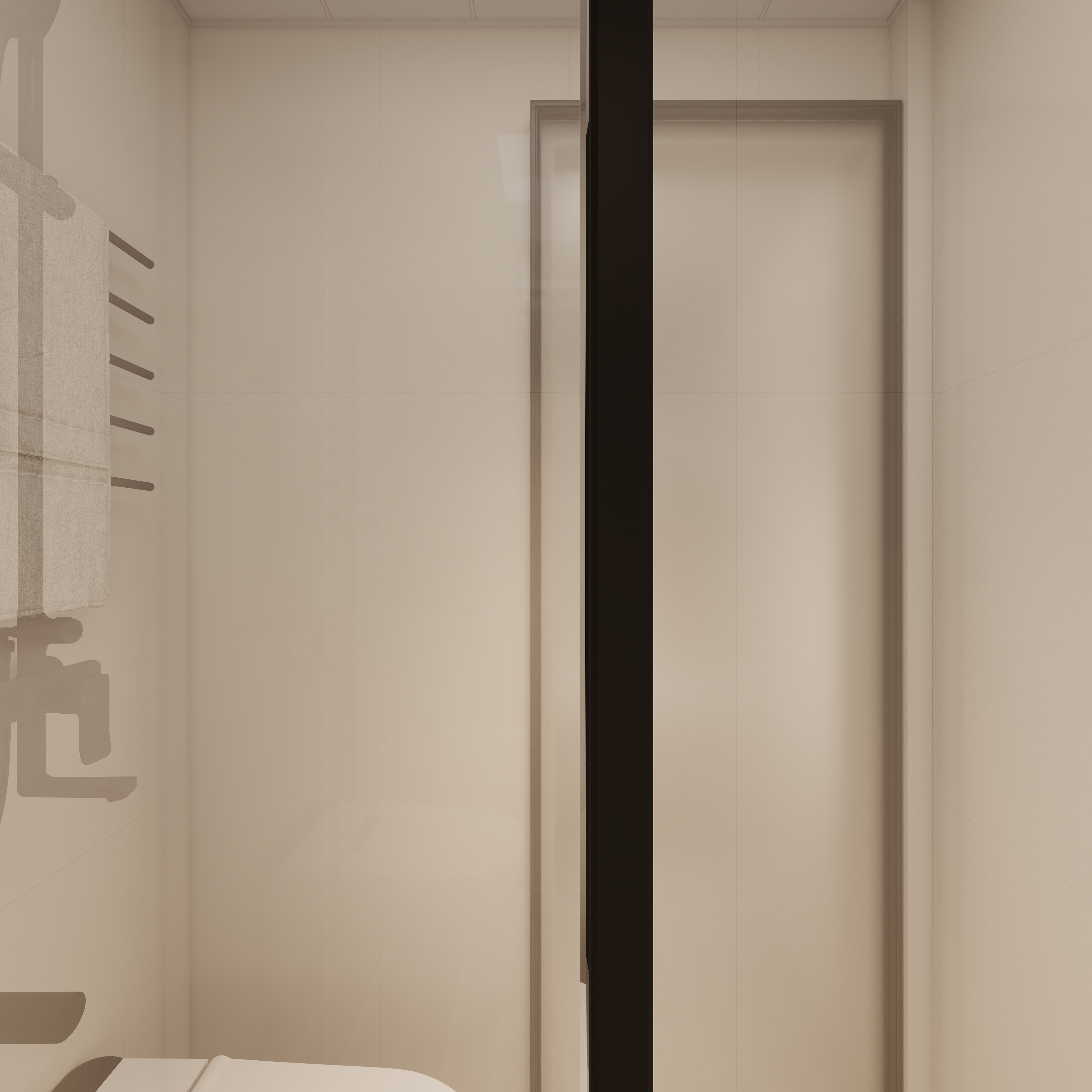 设计师-郭璇-邓家角村(自建别墅)三层卫生间装修效果图第1张