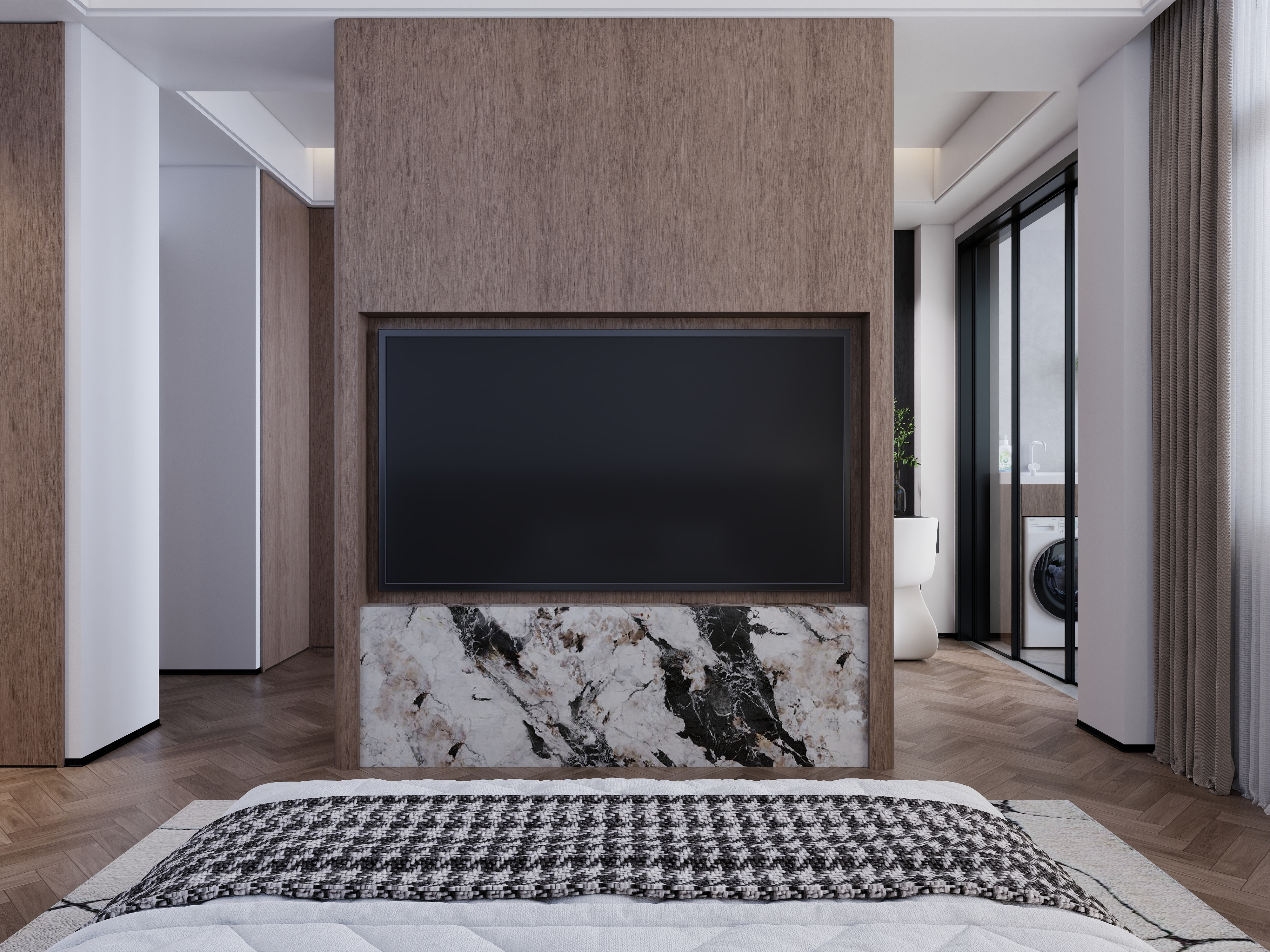 hrtth-244㎡4室装修效果图