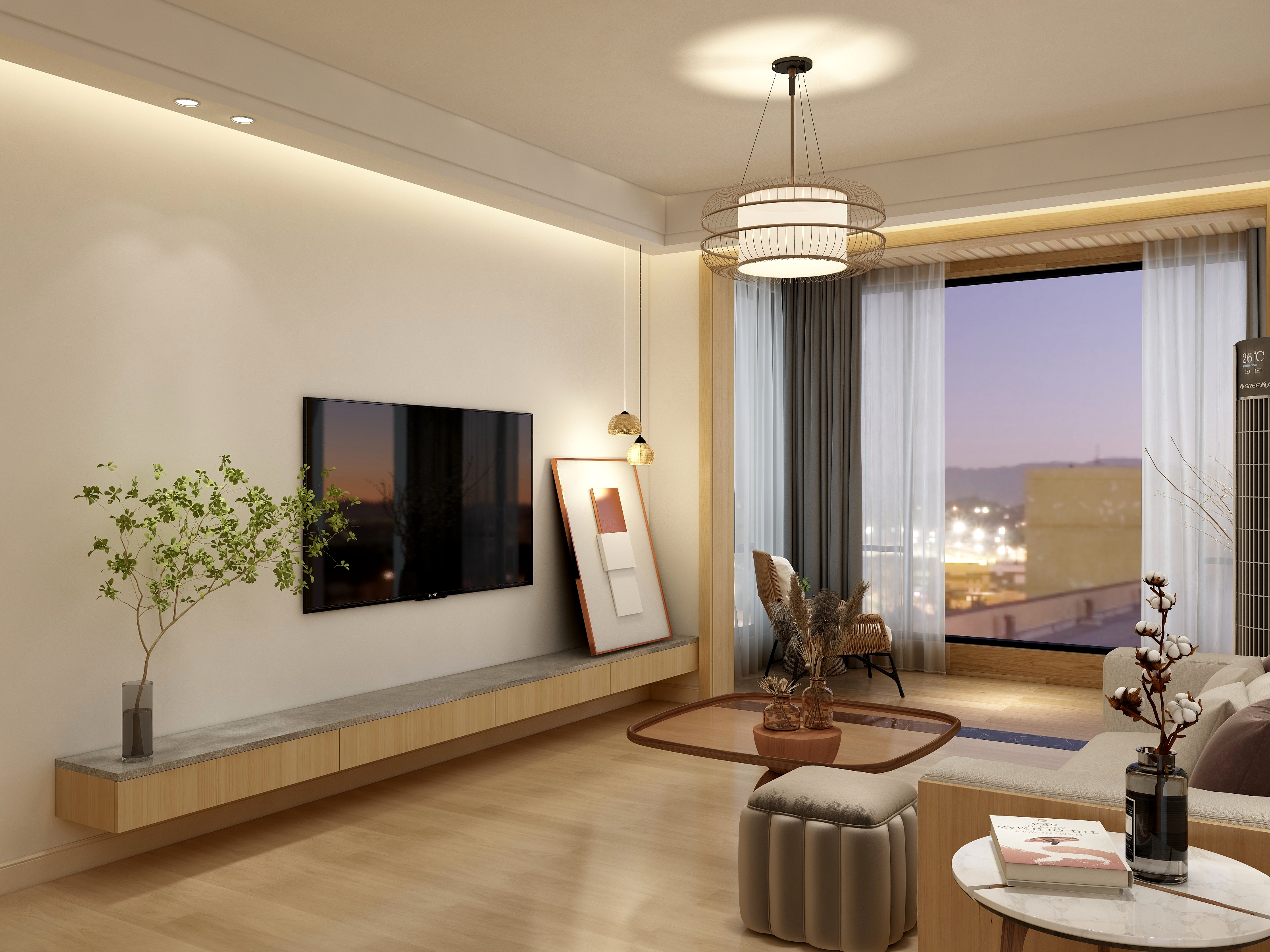 创作者张羽-华林府日式简《三室》-装修设计方案