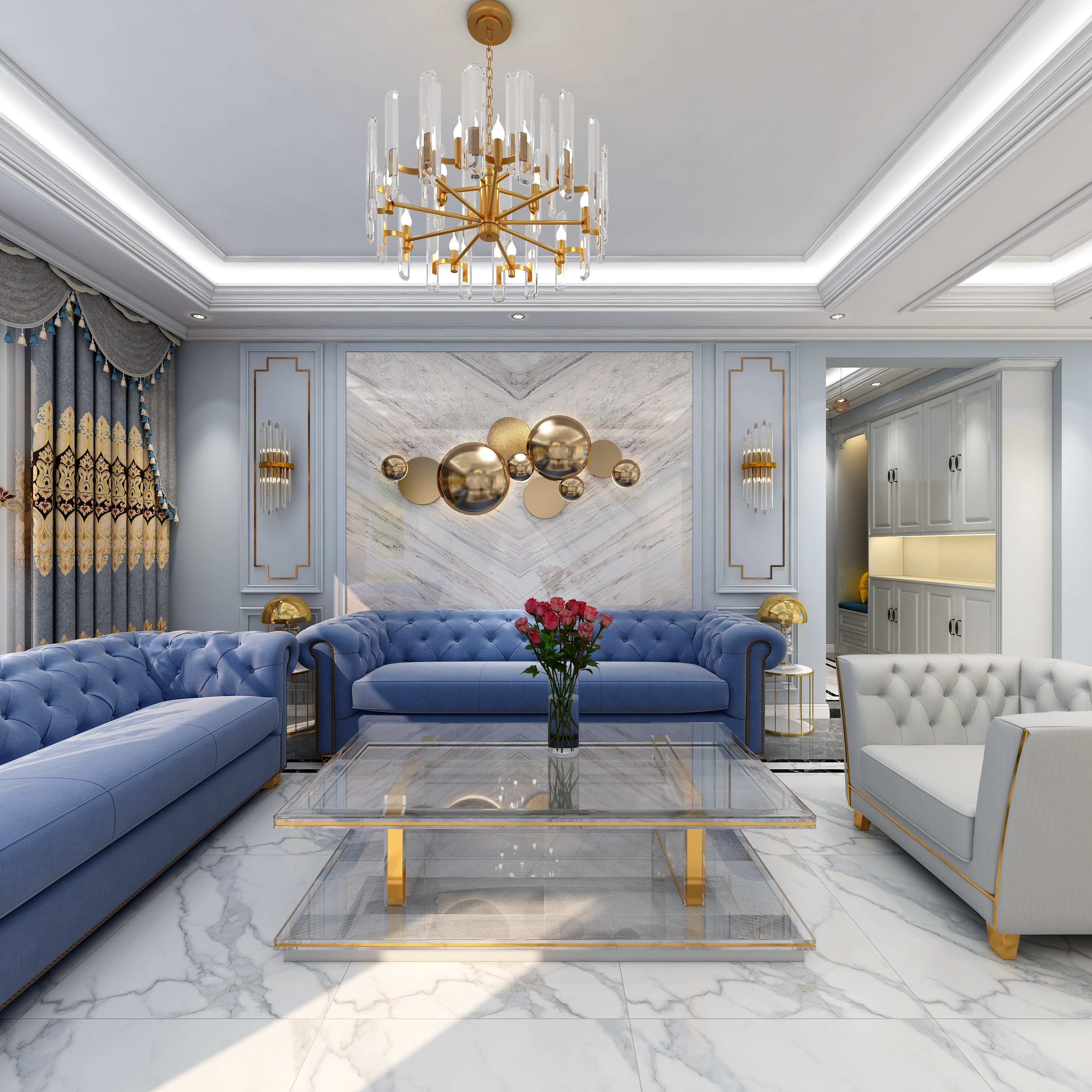 至简名设一陈玉香-《小美式》装修效果图