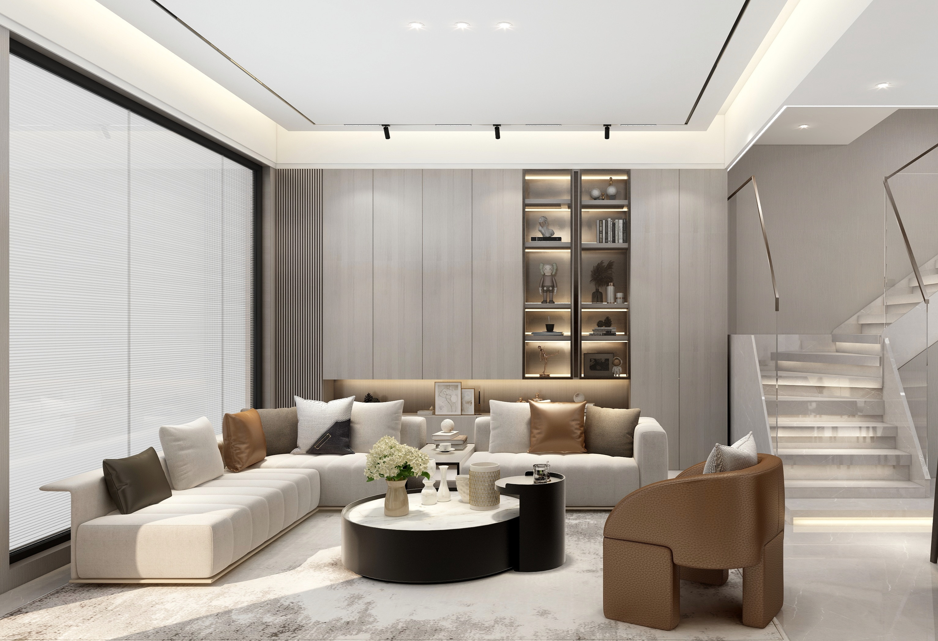 梁筑设计-《别墅》台湾奢华别墅5层装修效果图