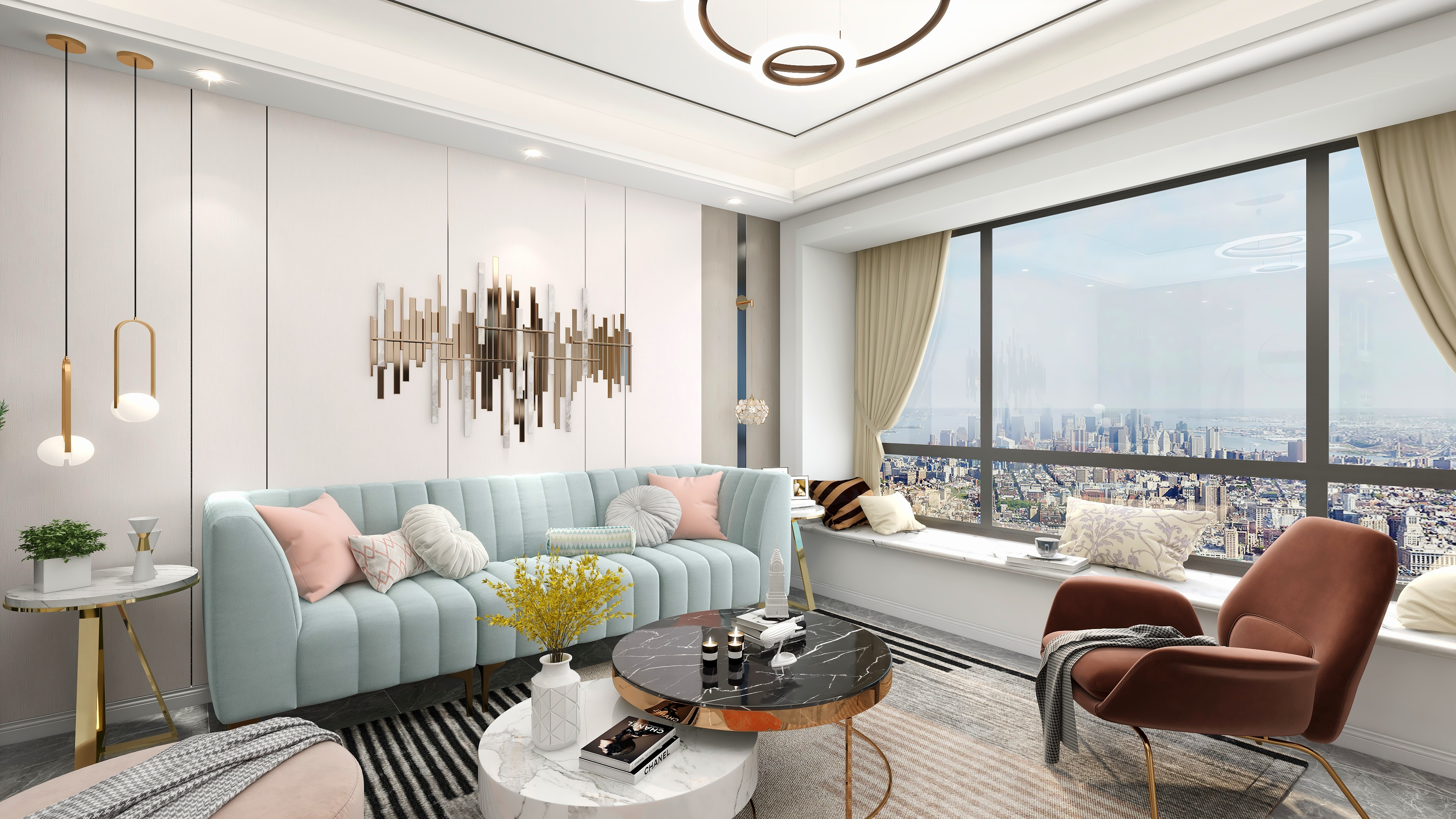 周柯成-【未来设计】单身女孩公寓装修效果图