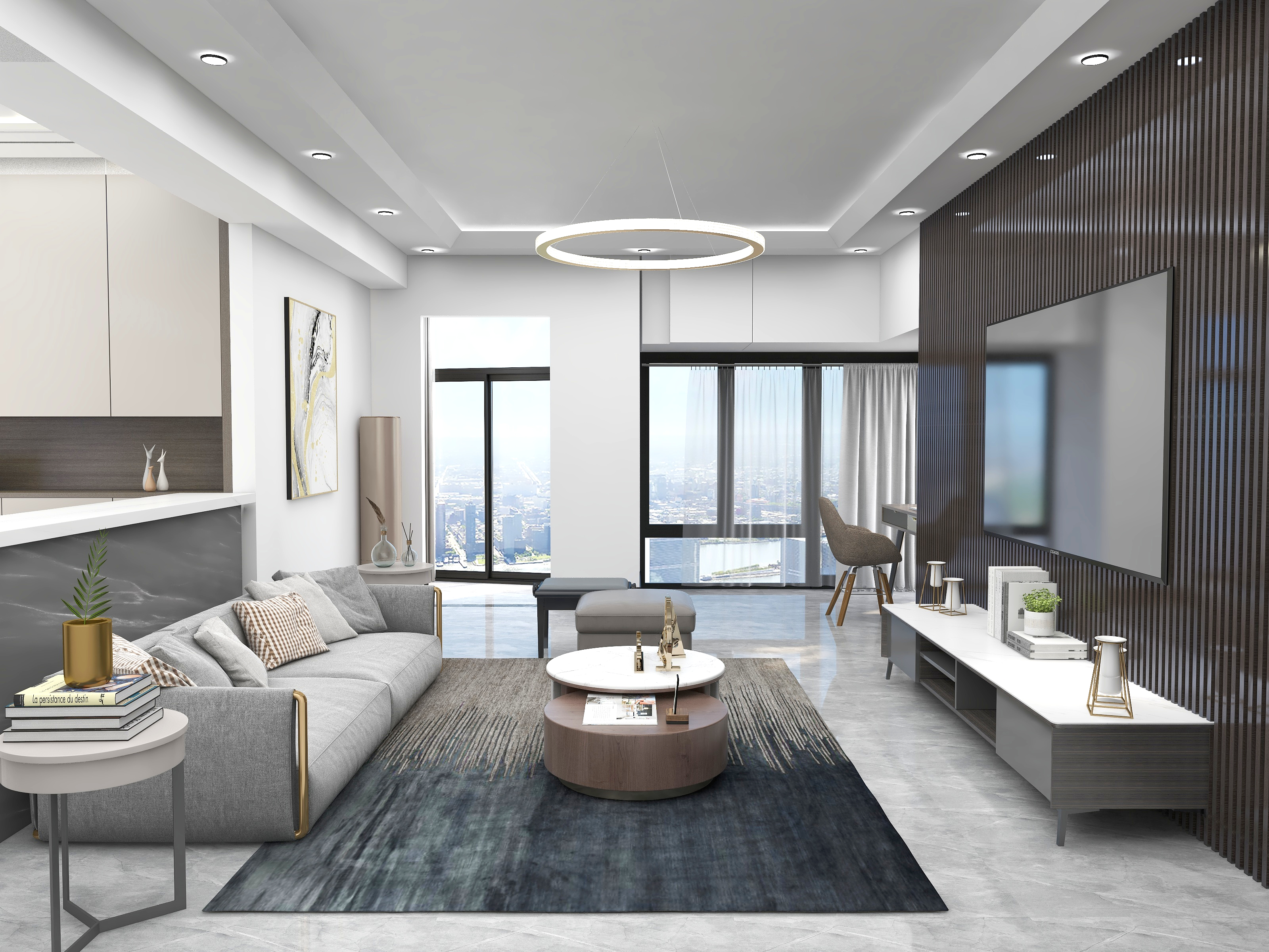 室内设计浩男-现代简约装修效果图