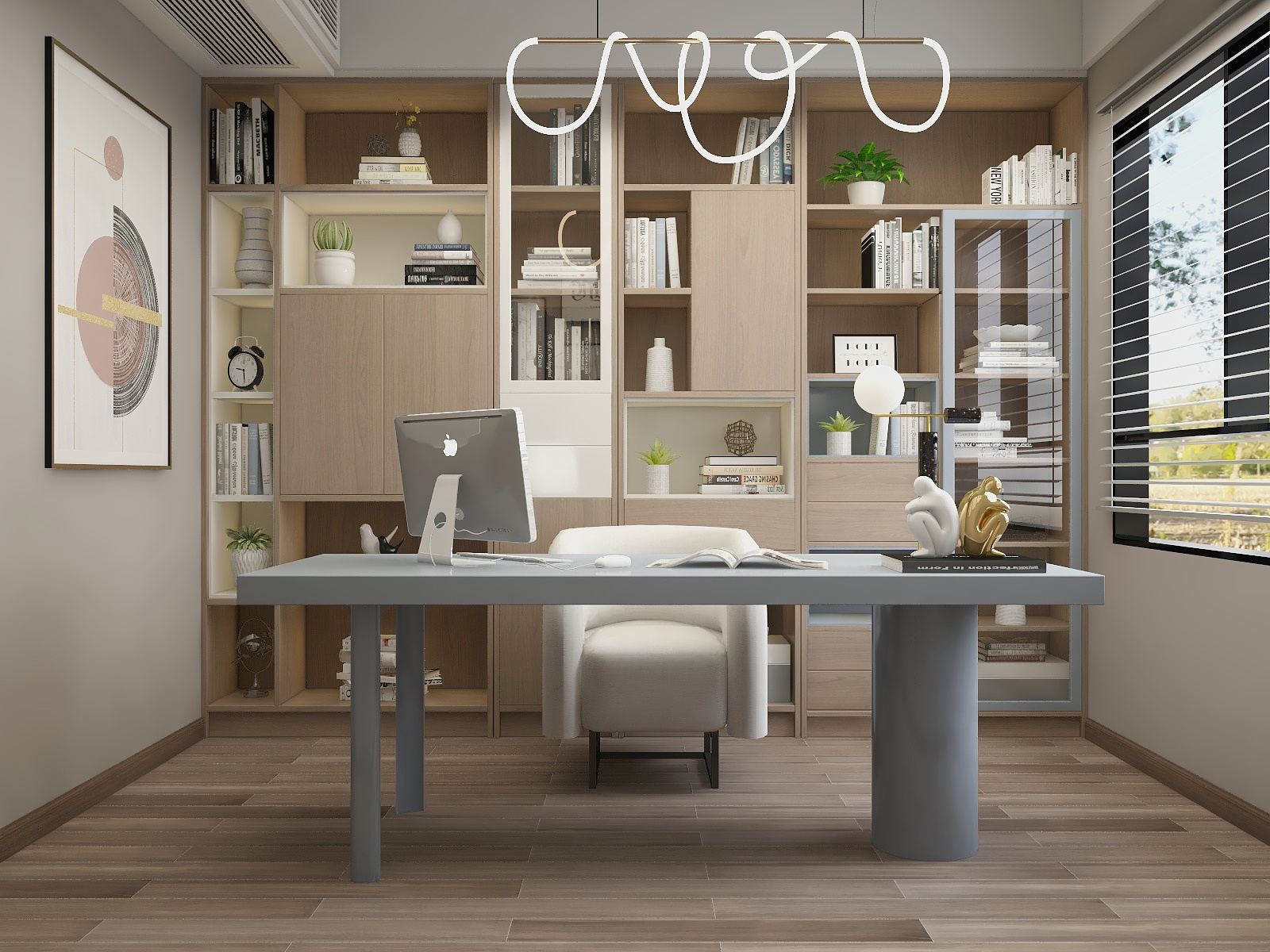 张旭-『新挑战』120平|现代轻奢装修效果图