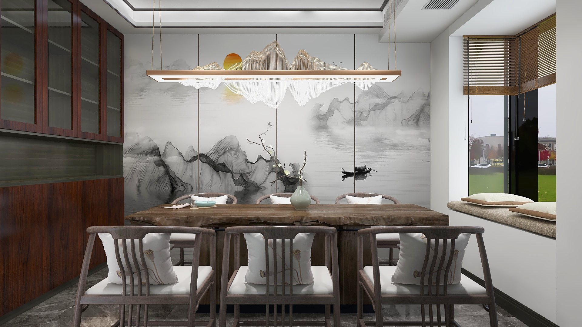 设计啊兴-古典——《新中式》装修效果图