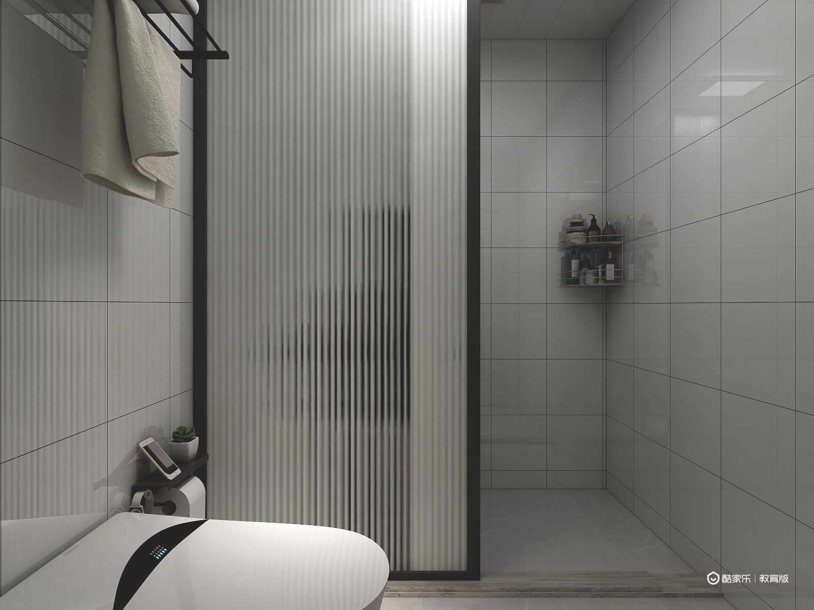 李江华zhouymuX-78平简欧风格一层卫生间装修效果图第1张