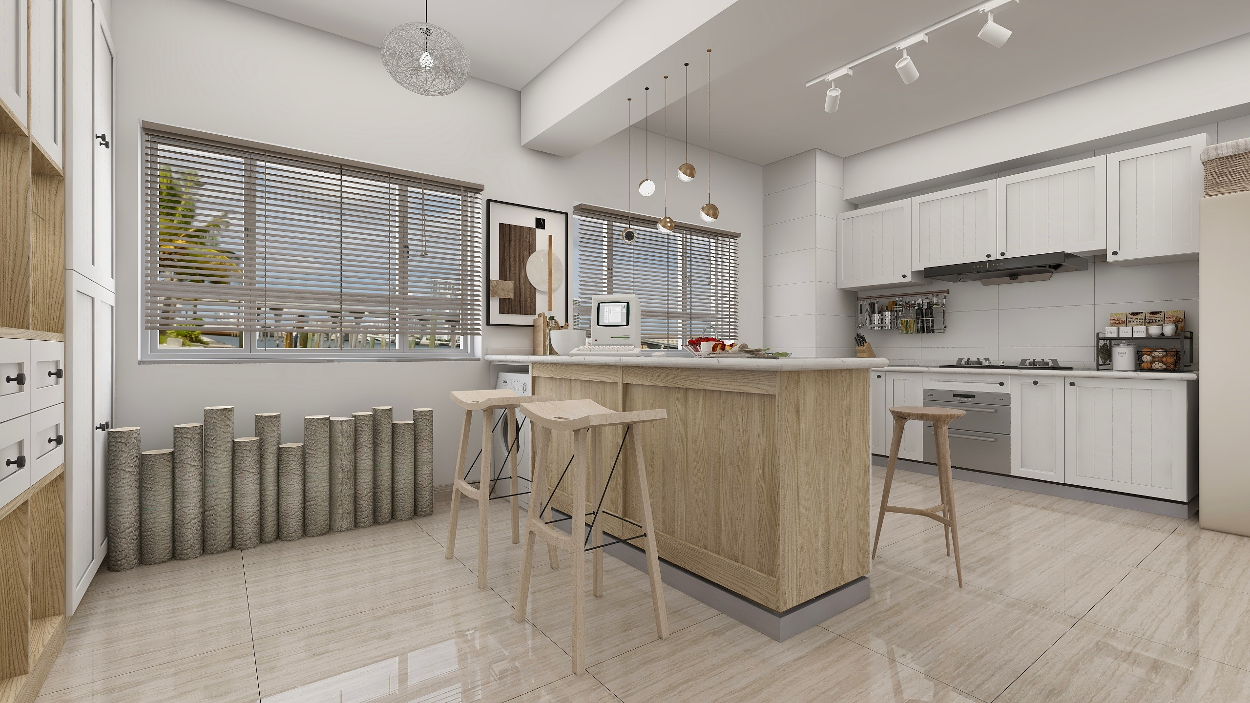 设计师朱古力-稻空间两居室-日式装修效果图