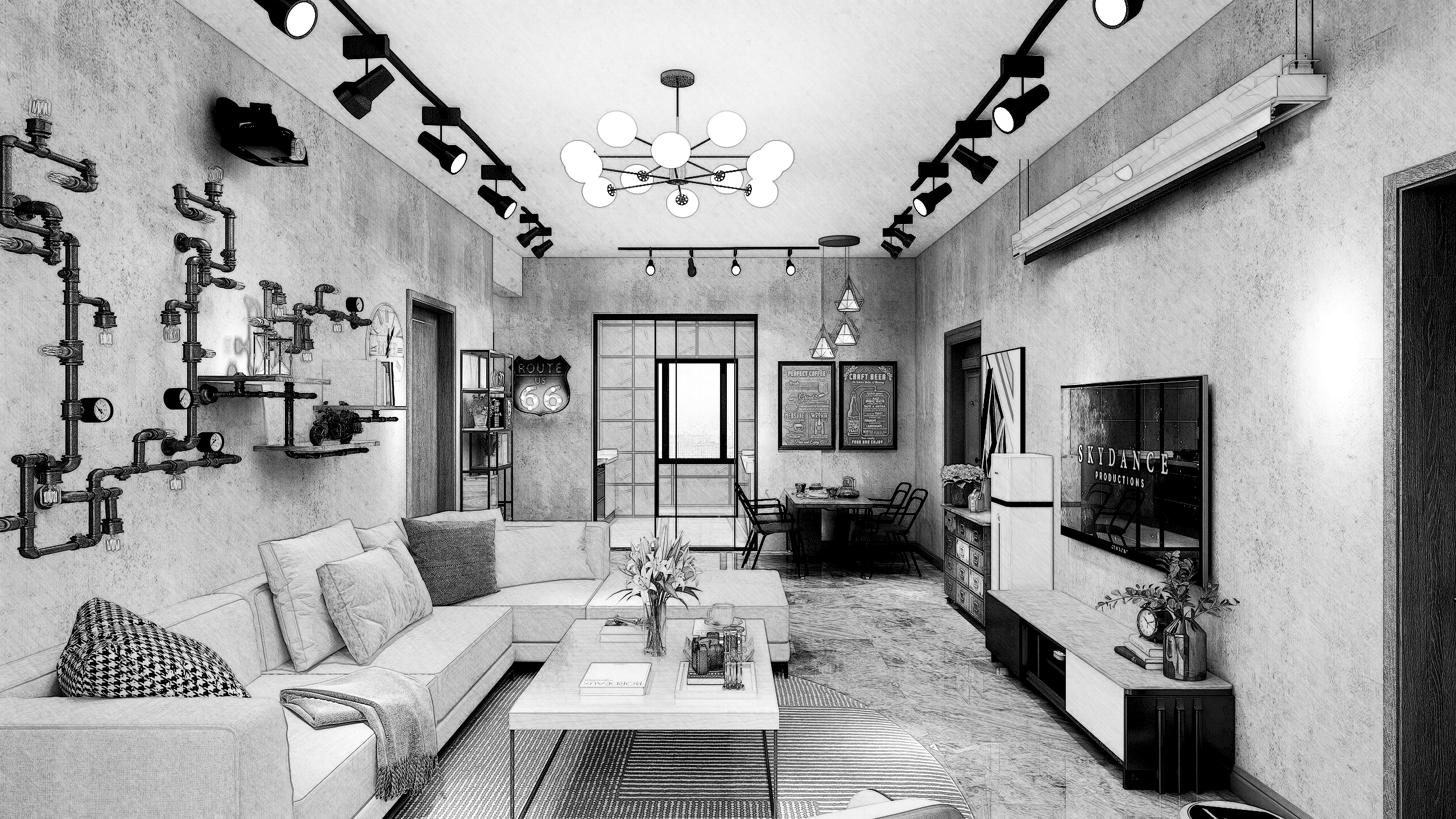 沿途与你丶-碧桂园刘哥工业风-装修设计方案