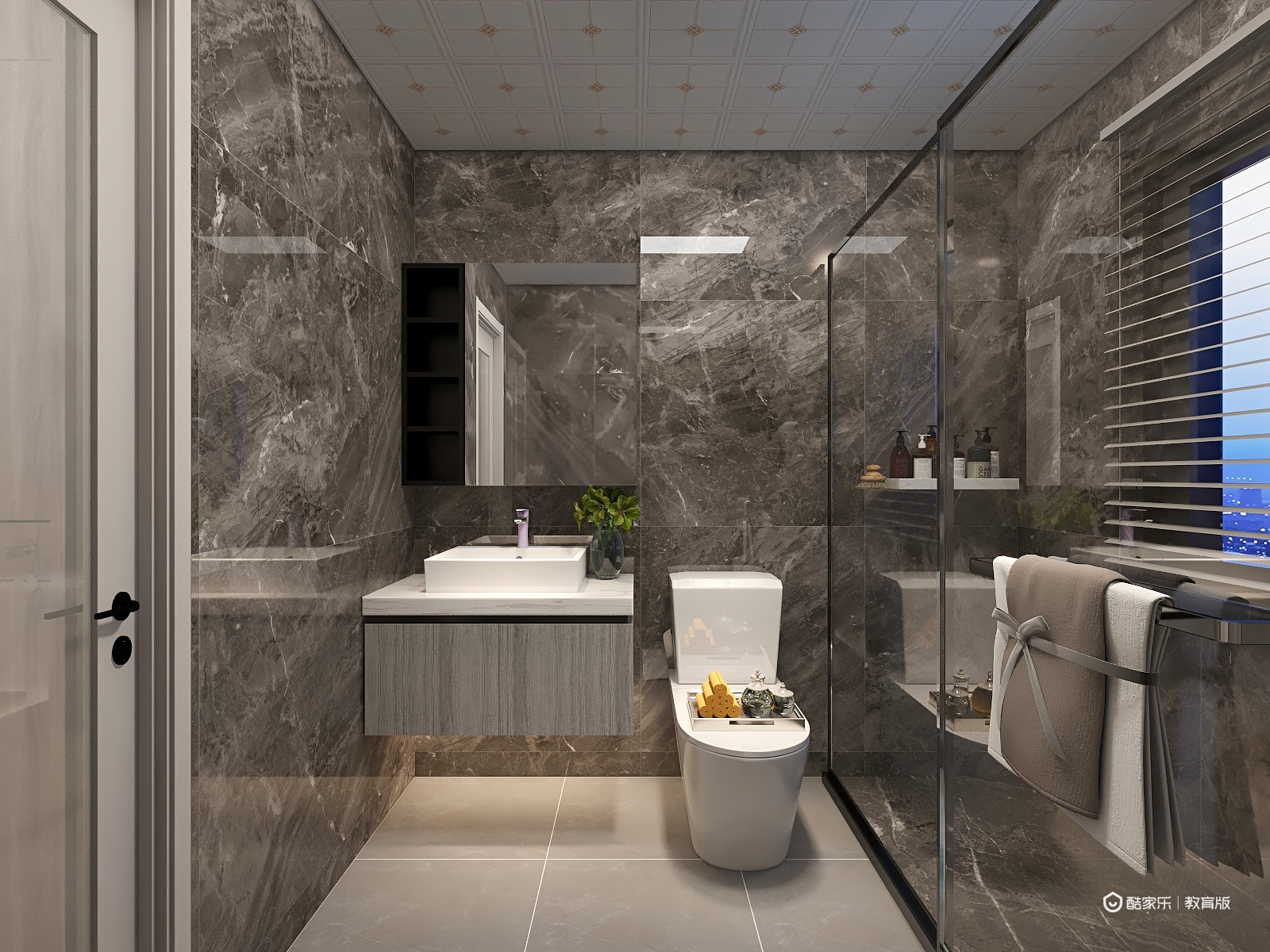 阿坤大大-【品·尊】轻奢125M²三室两厅装修效果图