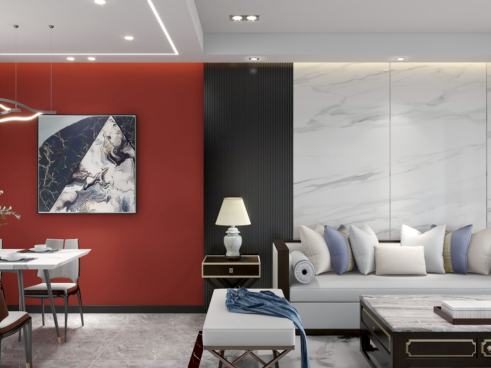 designerforyou-旧改新中式混搭-装修设计方案