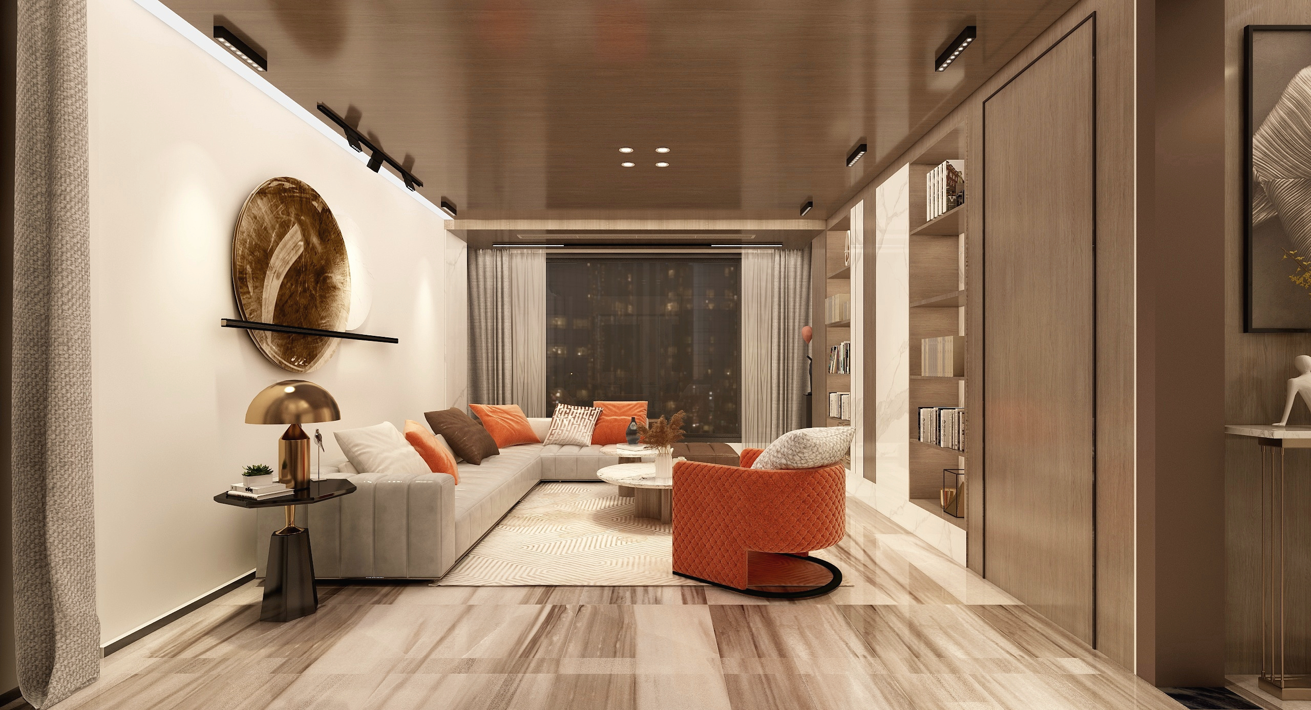 雨夜烧火-碧桂园珑悦-100m²装修效果图