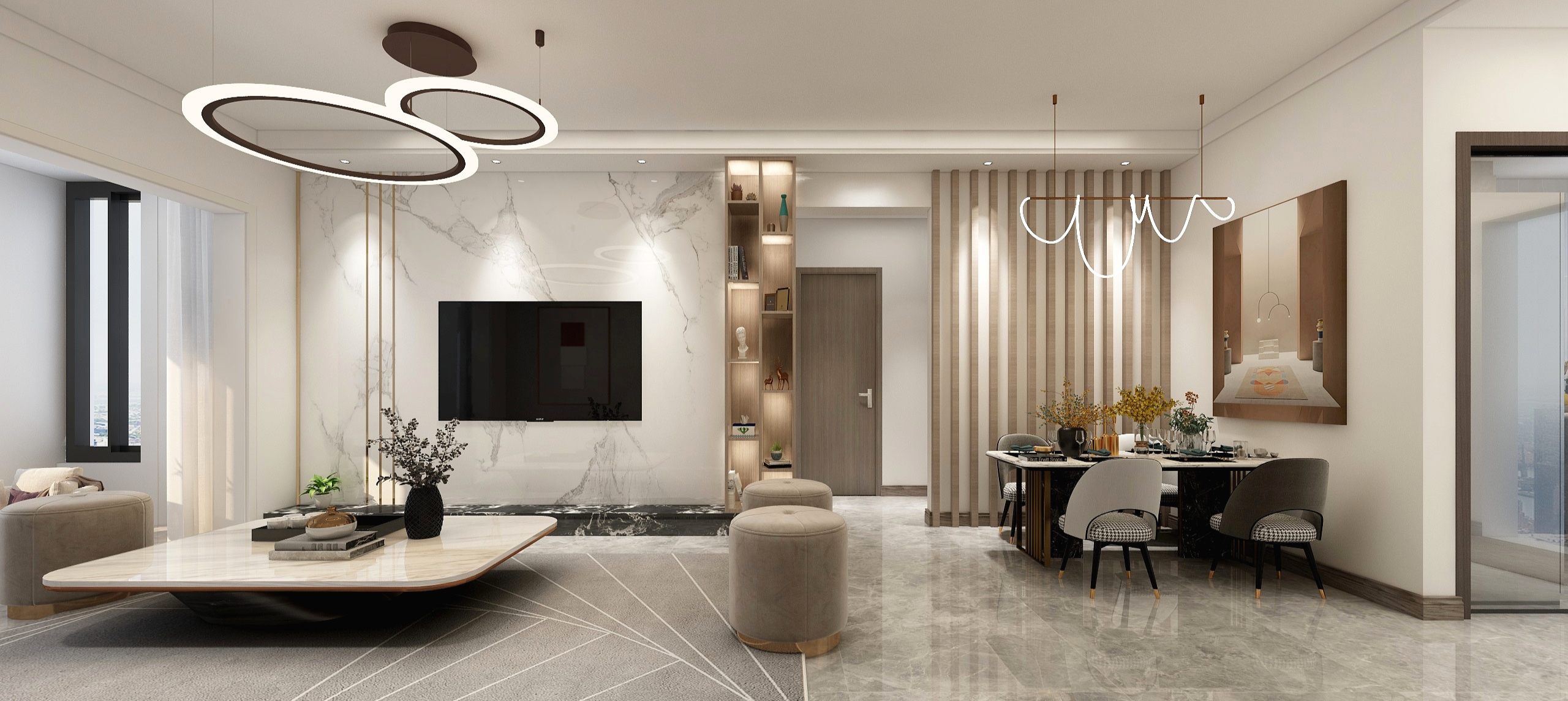 屿间设计-荣盛锦绣观邸装修效果图