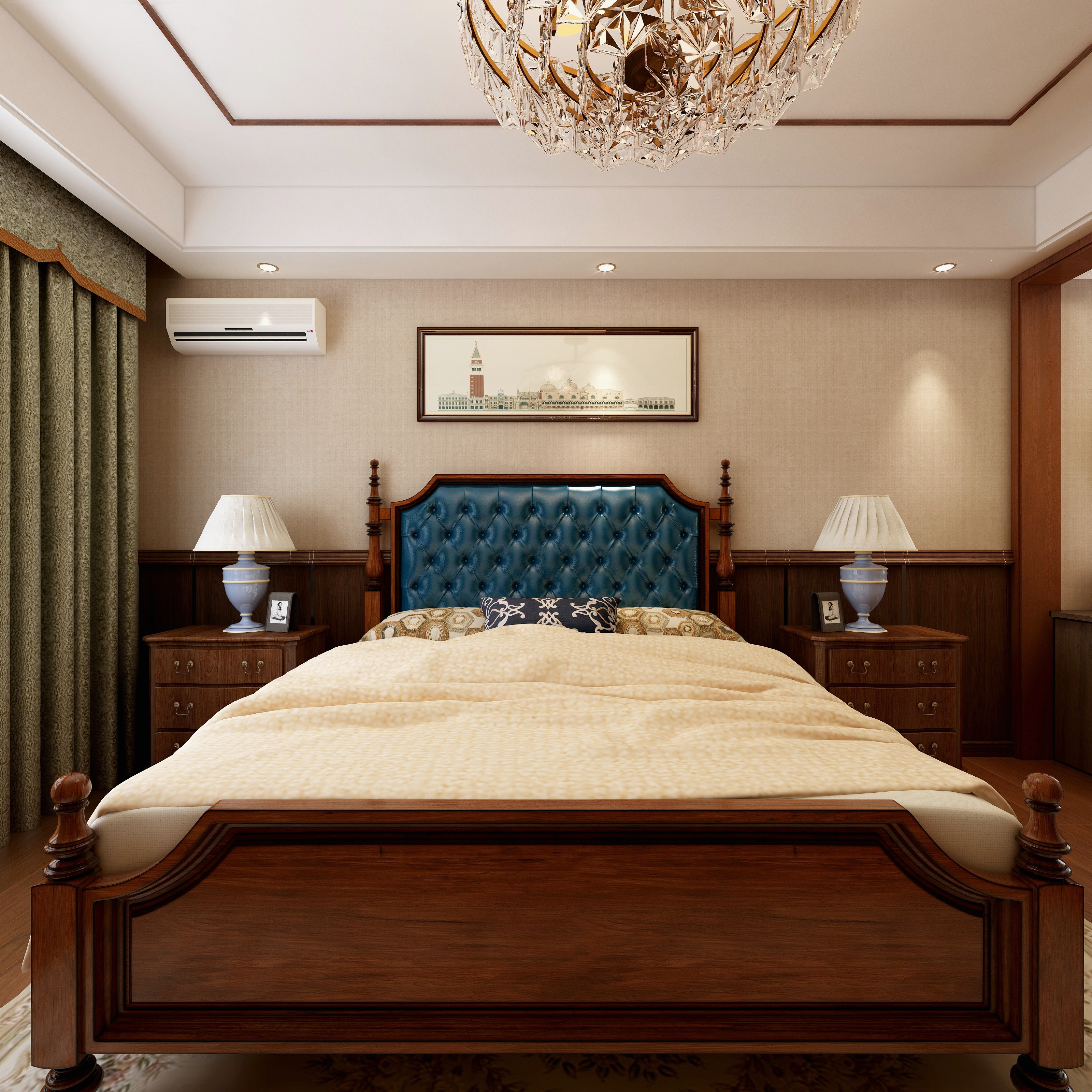 全景图888-美式-三口之家装修效果图