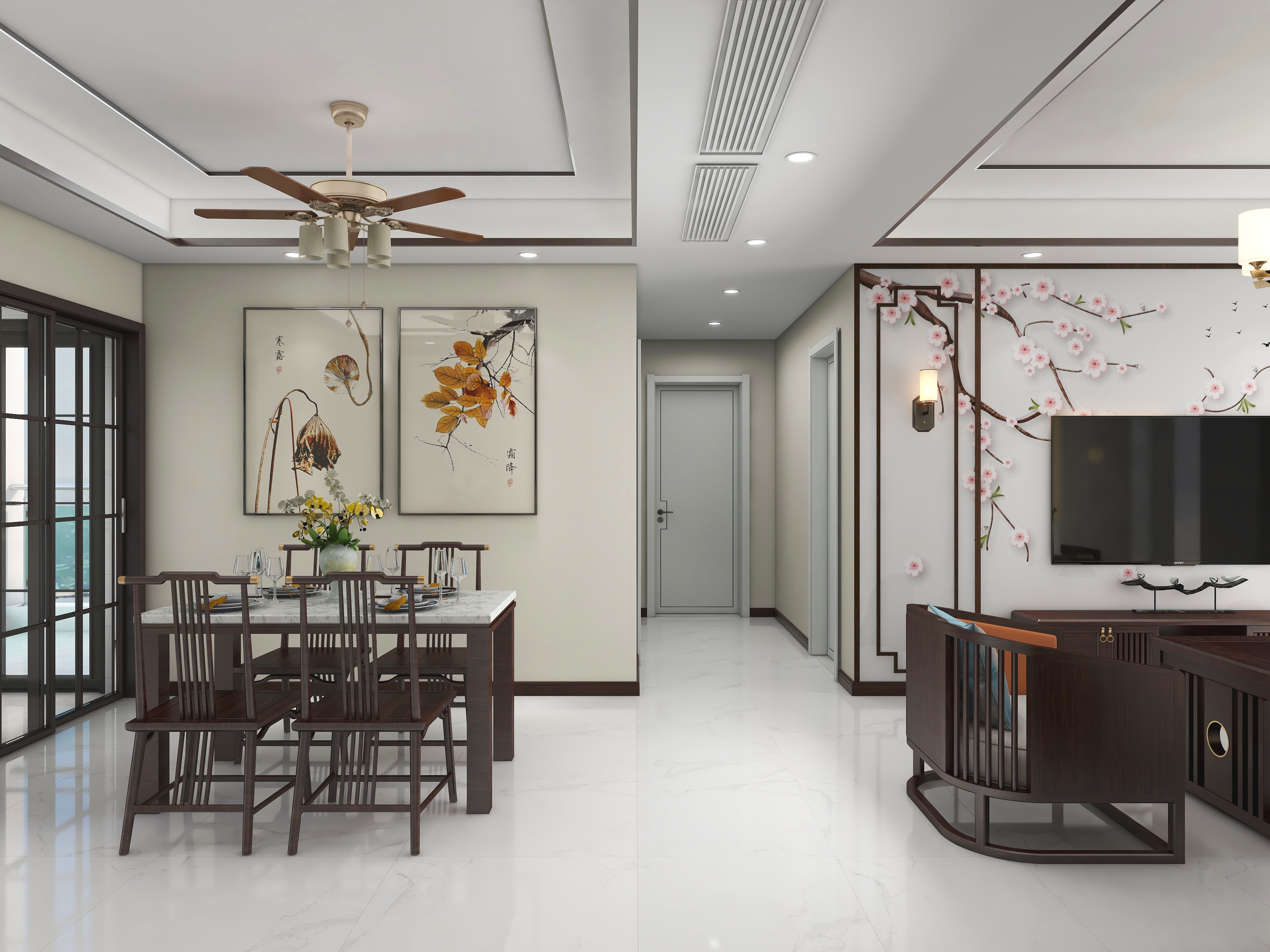 欧相玉-新中式-家装修效果图