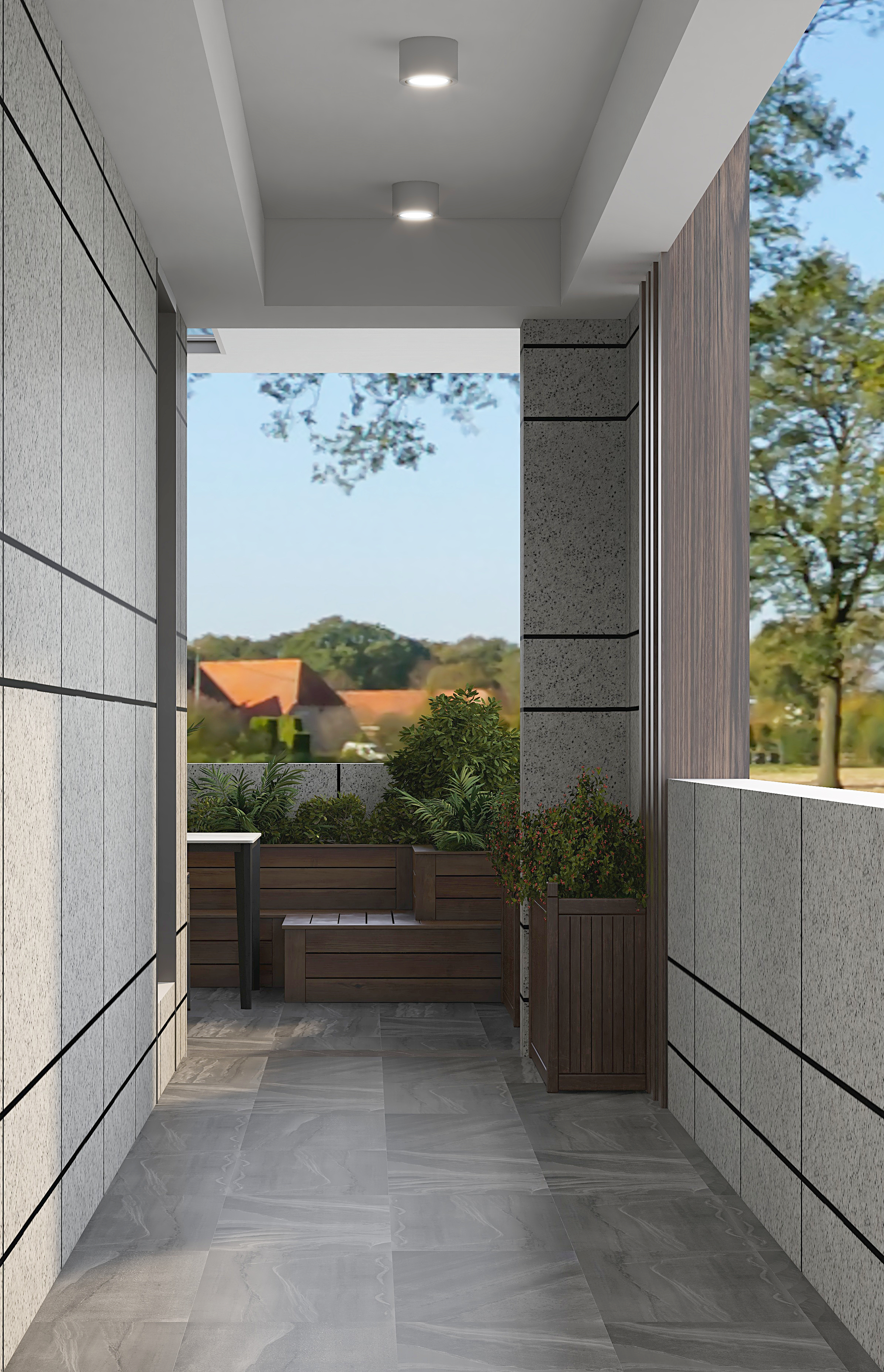 黄建-《简简》现代简约|400平米二层自建房装修效果图