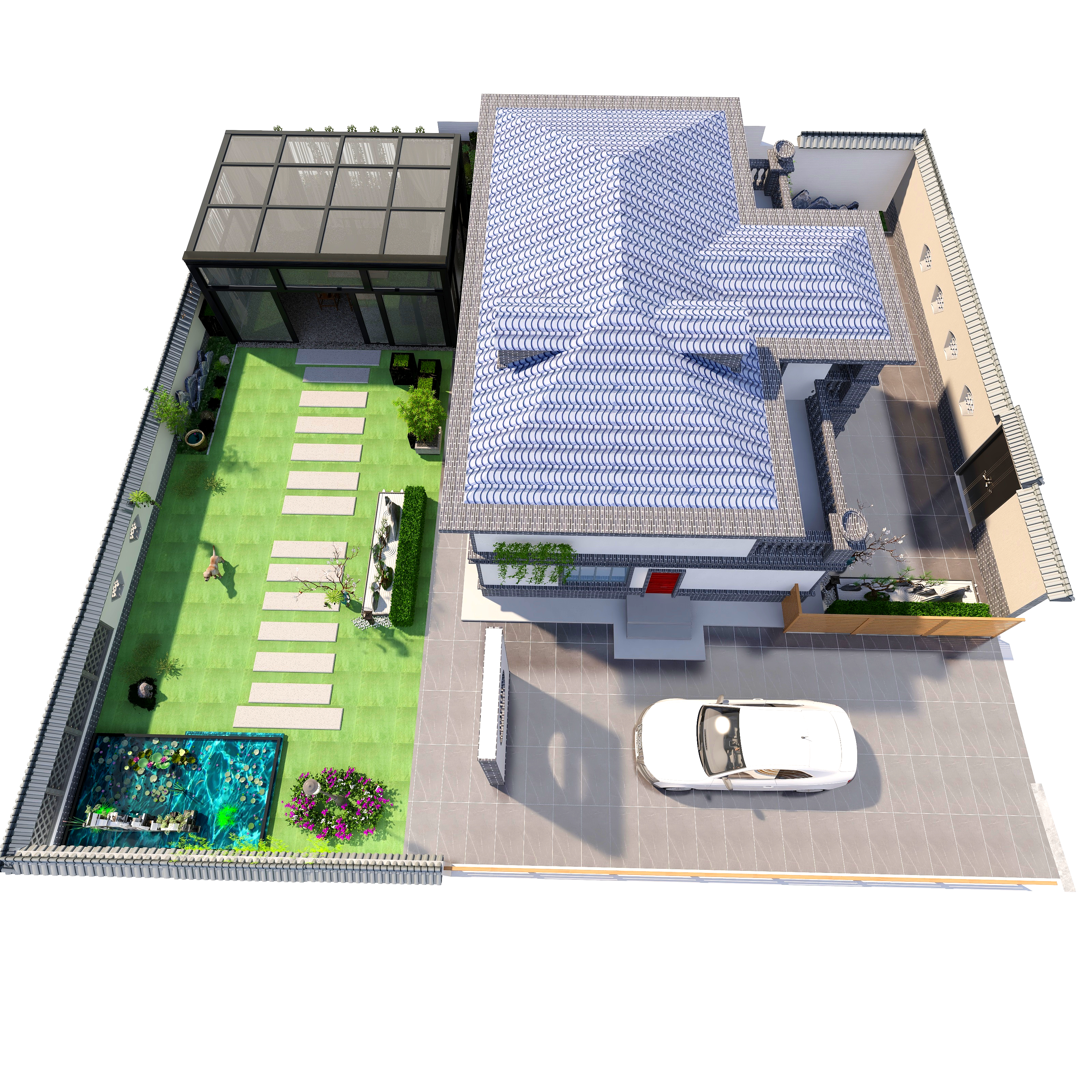 都江堰映辉装饰-五星村庭院-装修设计方案