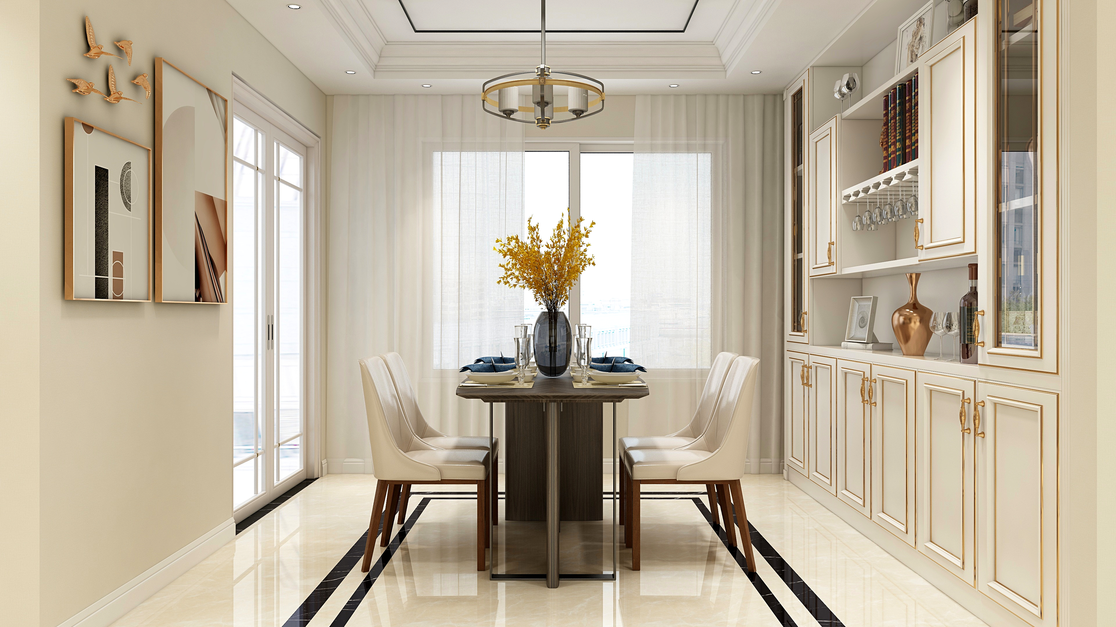 银川顾家家居高锐-中房东方悦-简美装修效果图